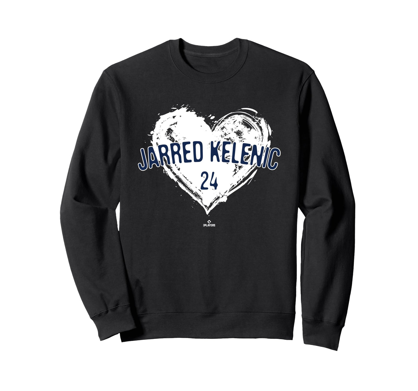 Distressed Heart Jarred Kelenic Sweatshirt - Minimalist Print for Adults - T-Shirt, Sweatshirt, Hoodie