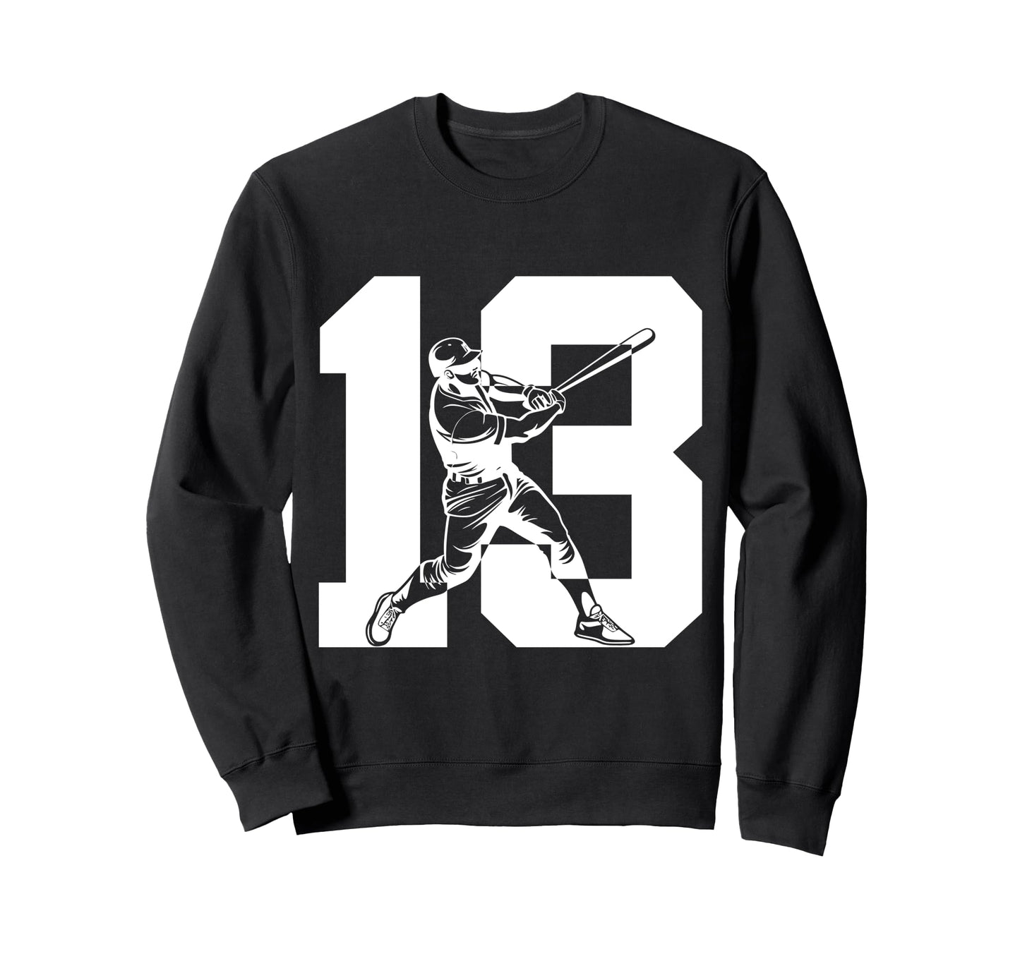 Number 13 Years Baseball 13Th Sweatshirt - Unique Graphic Men Women - T-Shirt, Sweatshirt, Hoodie
