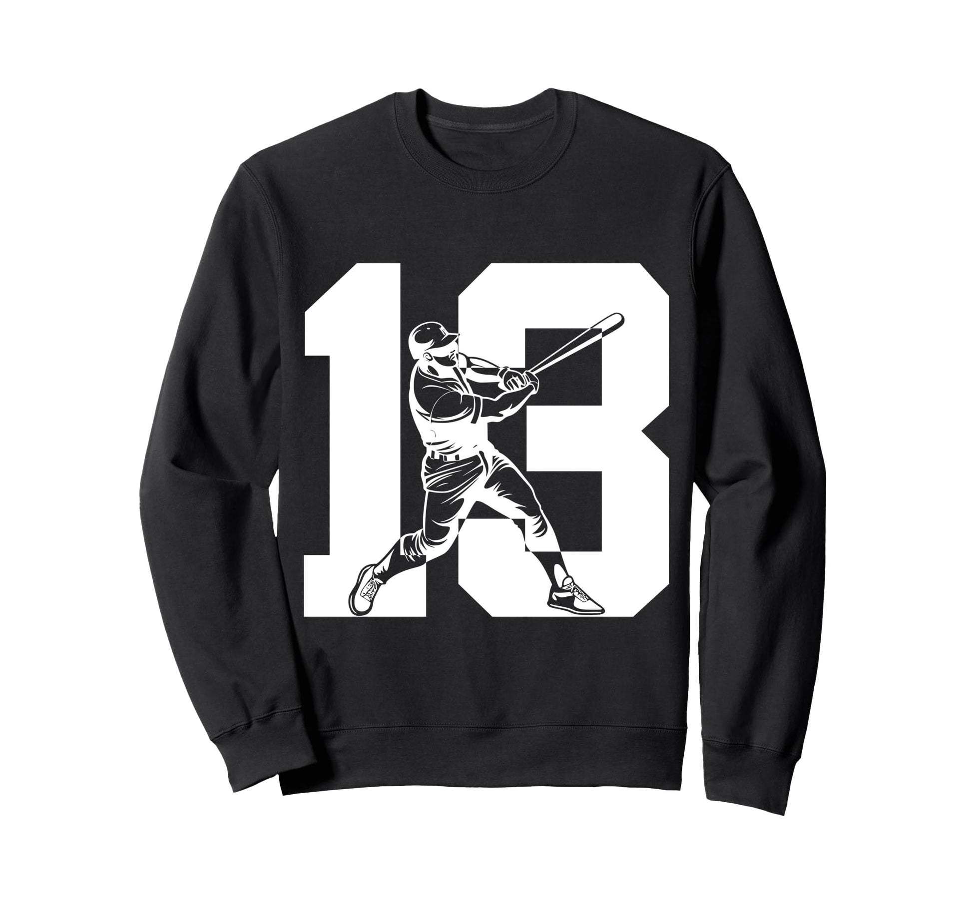 Number 13 Years Baseball 13Th Sweatshirt - Unique Graphic Men Women - T-Shirt, Sweatshirt, Hoodie