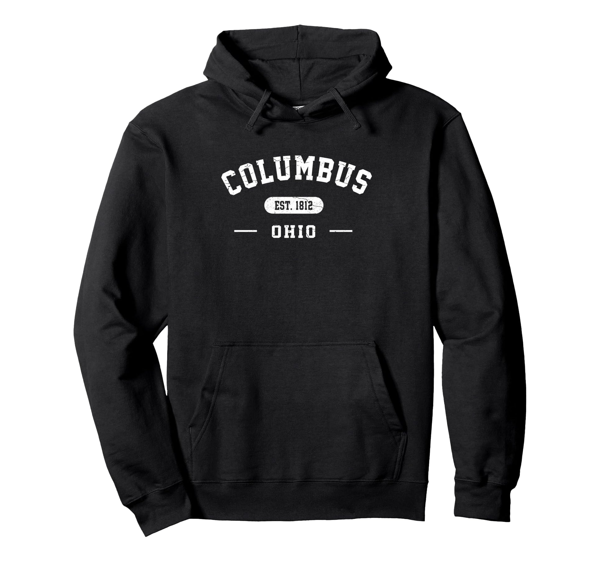 Columbus Ohio Est 1812 Pride Athletic Hoodie - Trendy Graphic Men Women - T-Shirt, Sweatshirt, Hoodie