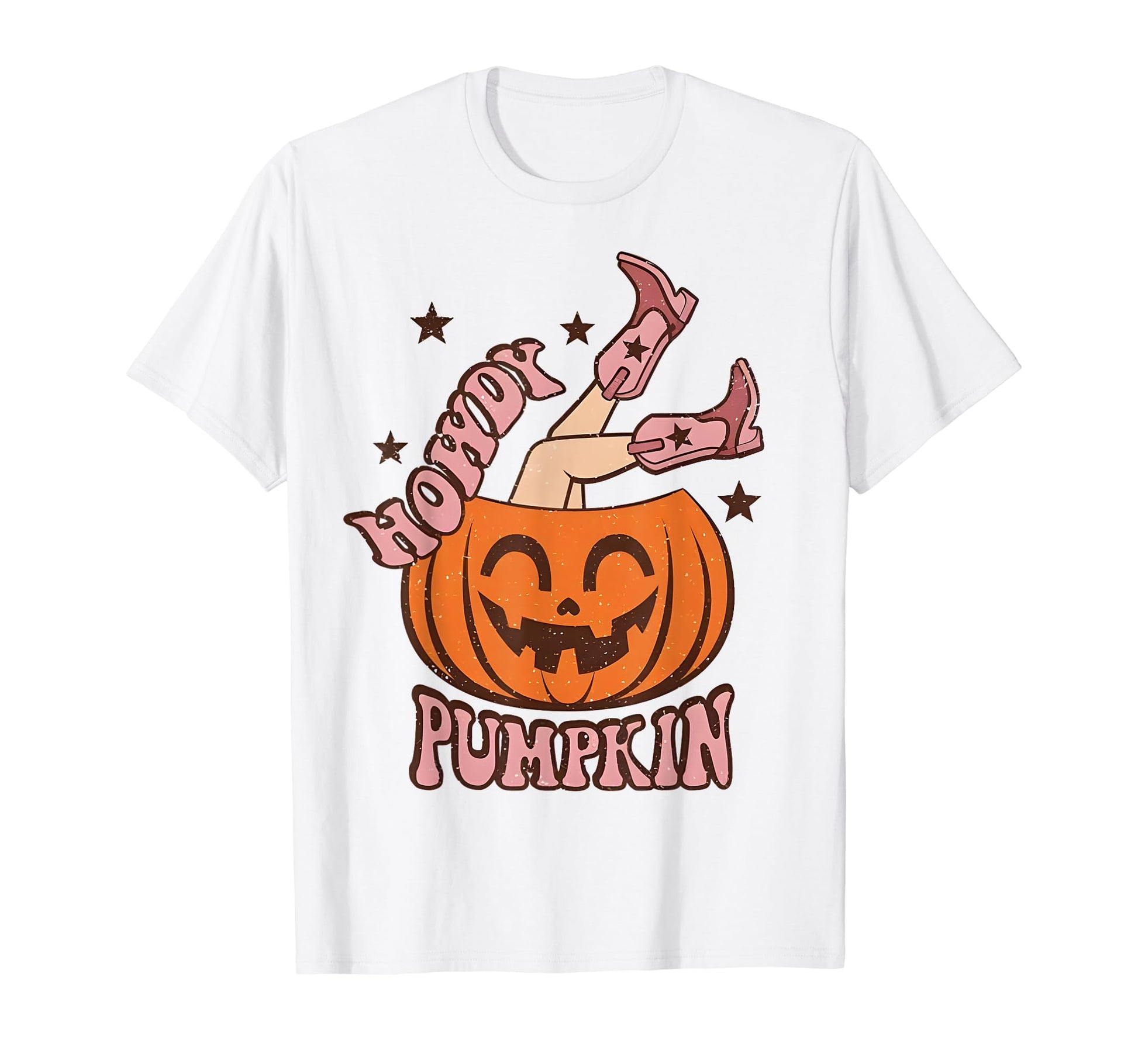 Howdy Pumpkin Funny Western T-Shirt - Fun Novelty Design for Adults - T-Shirt, Sweatshirt, Hoodie