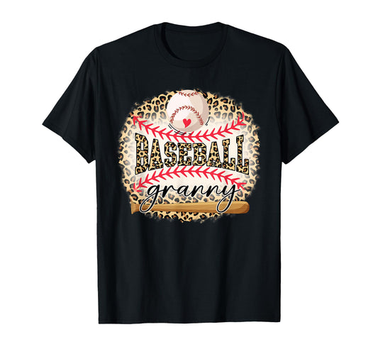 Baseball Granny Funny Leopard T-Shirt - Custom Art Print for Adults - T-Shirt, Sweatshirt, Hoodie