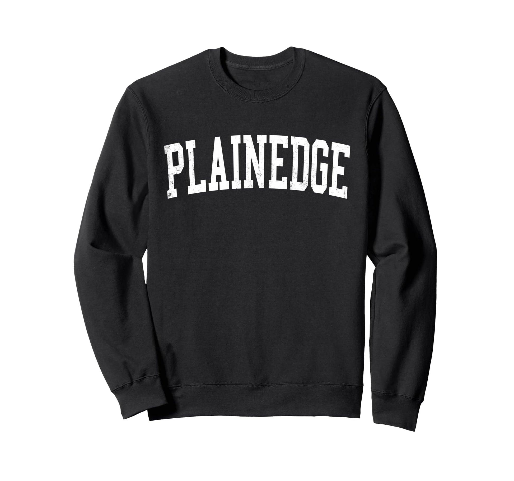 Plainedge Ny Distressed White Sweatshirt - Unique Graphic for Adults - T-Shirt, Sweatshirt, Hoodie