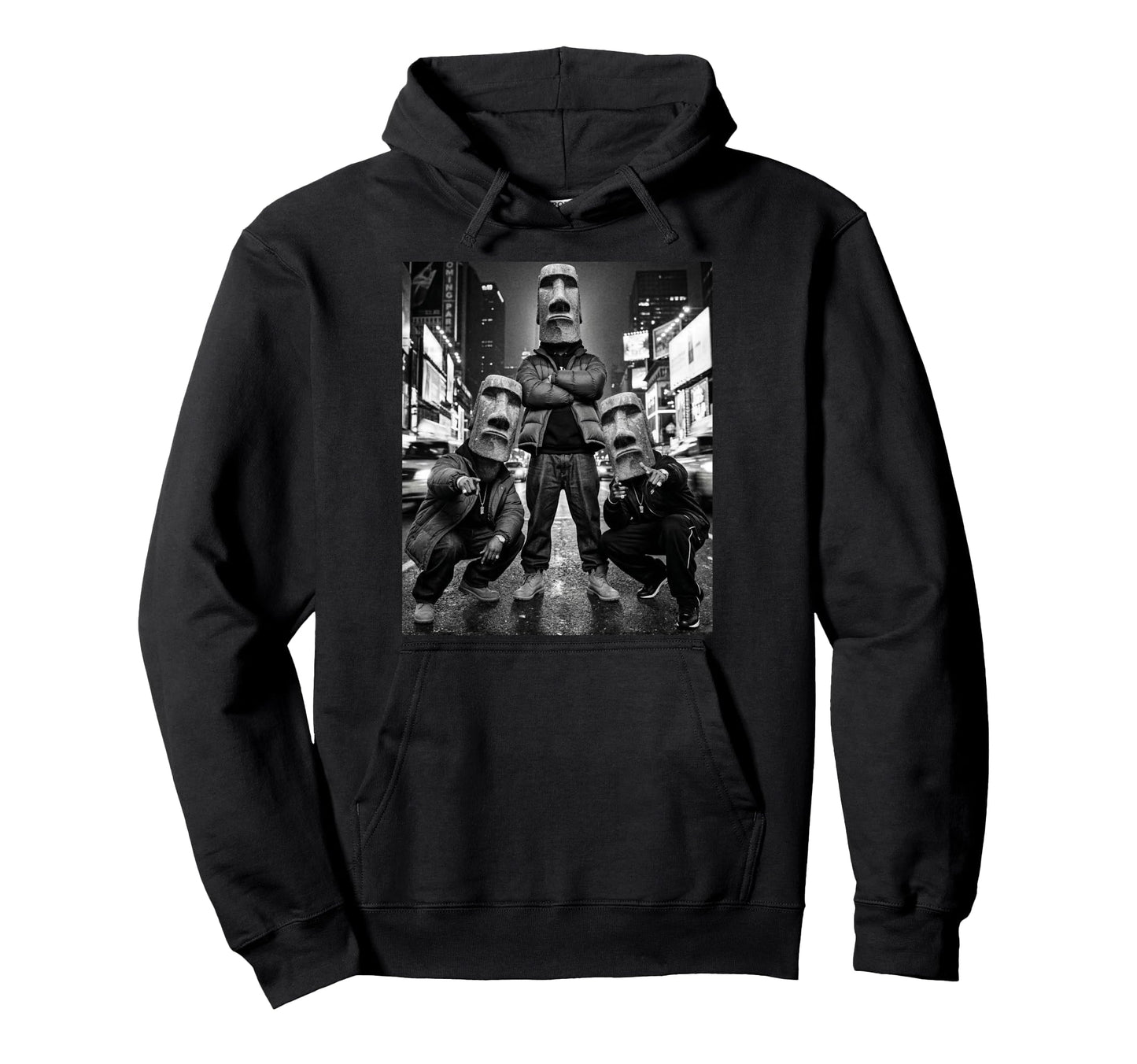 Y2K Easter Island Head Rappers Album Hoodie - Aesthetic Graphic Men Women - T-Shirt, Sweatshirt, Hoodie