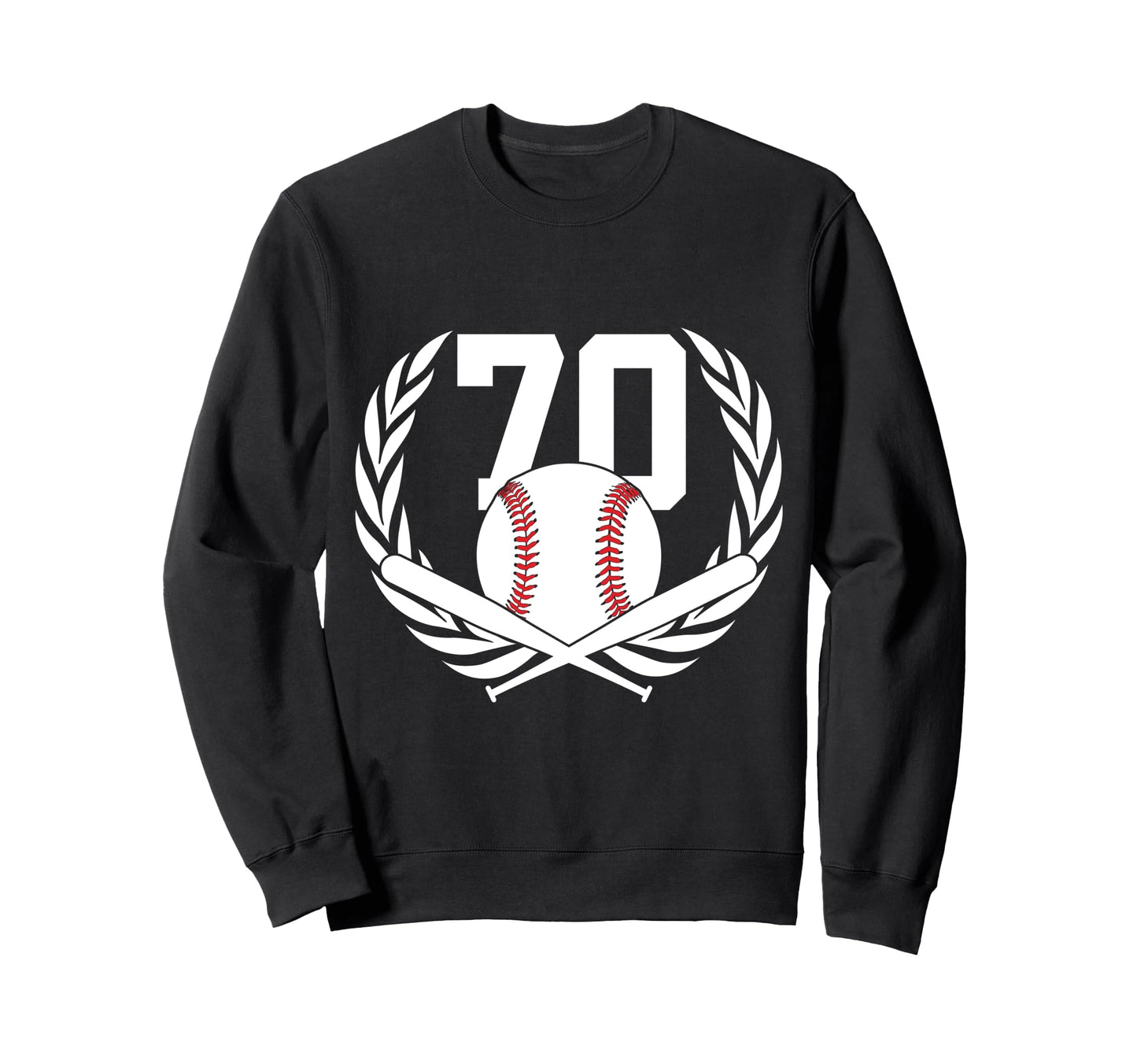 70 Years Number 70 Baseball 70Th Sweatshirt - Custom Art Print Unisex - T-Shirt, Sweatshirt, Hoodie