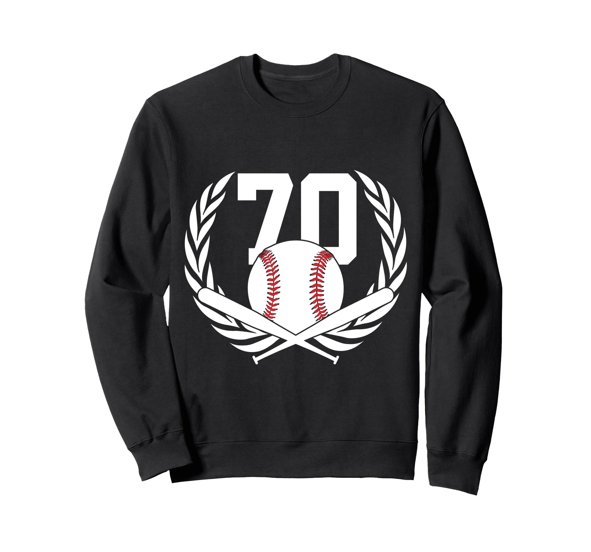 70 Years Number 70 Baseball 70Th Sweatshirt - Custom Art Print Unisex - T-Shirt, Sweatshirt, Hoodie