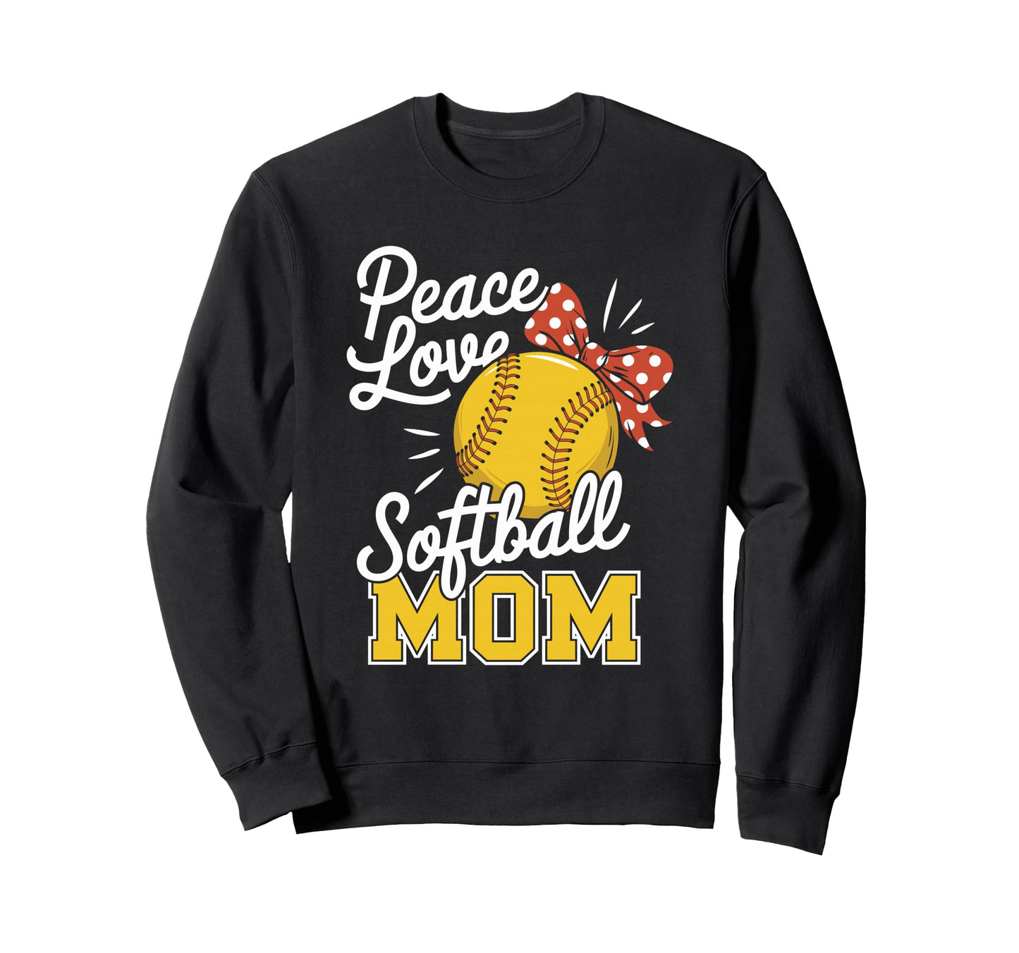 Baseball Sports Game Player Peace Love Sweatshirt - Graphic Print Unisex - T-Shirt, Sweatshirt, Hoodie
