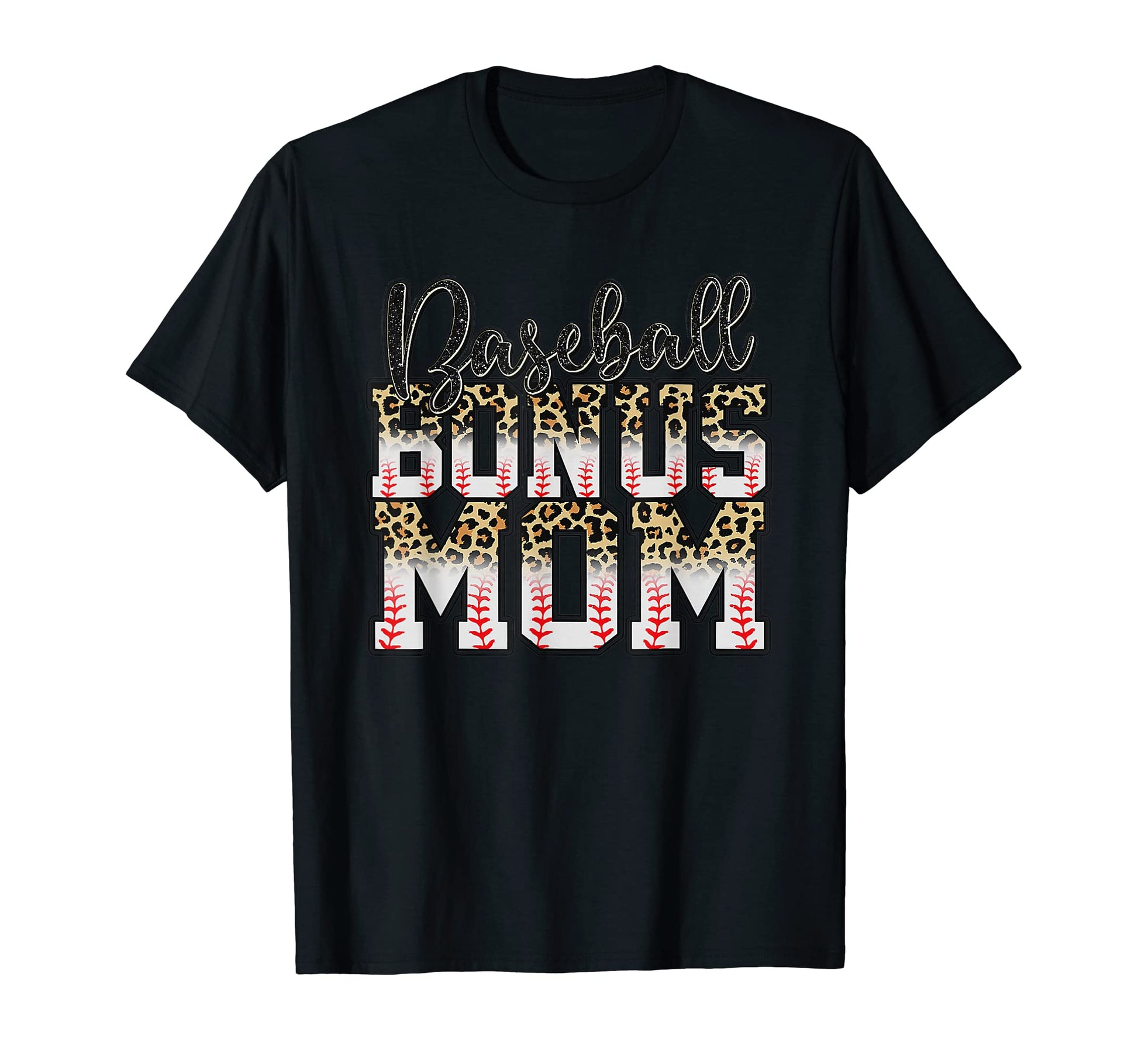 Leopard Baseball Bonus Mom Stepmother T-Shirt - Minimalist Print Unisex - T-Shirt, Sweatshirt, Hoodie