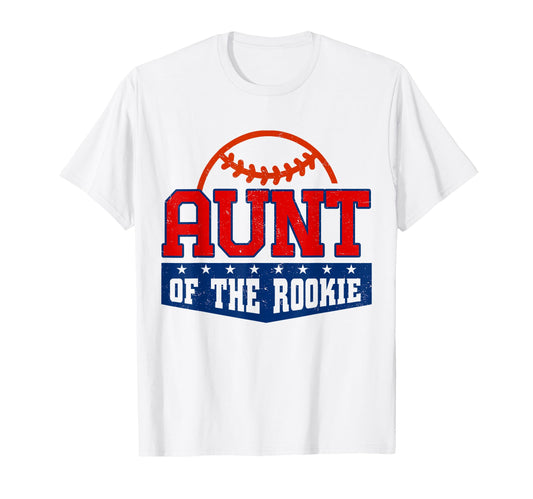 Aunt Rookie Baseball 1St Birthday T-Shirt - Streetwear Style for Adults - T-Shirt, Sweatshirt, Hoodie