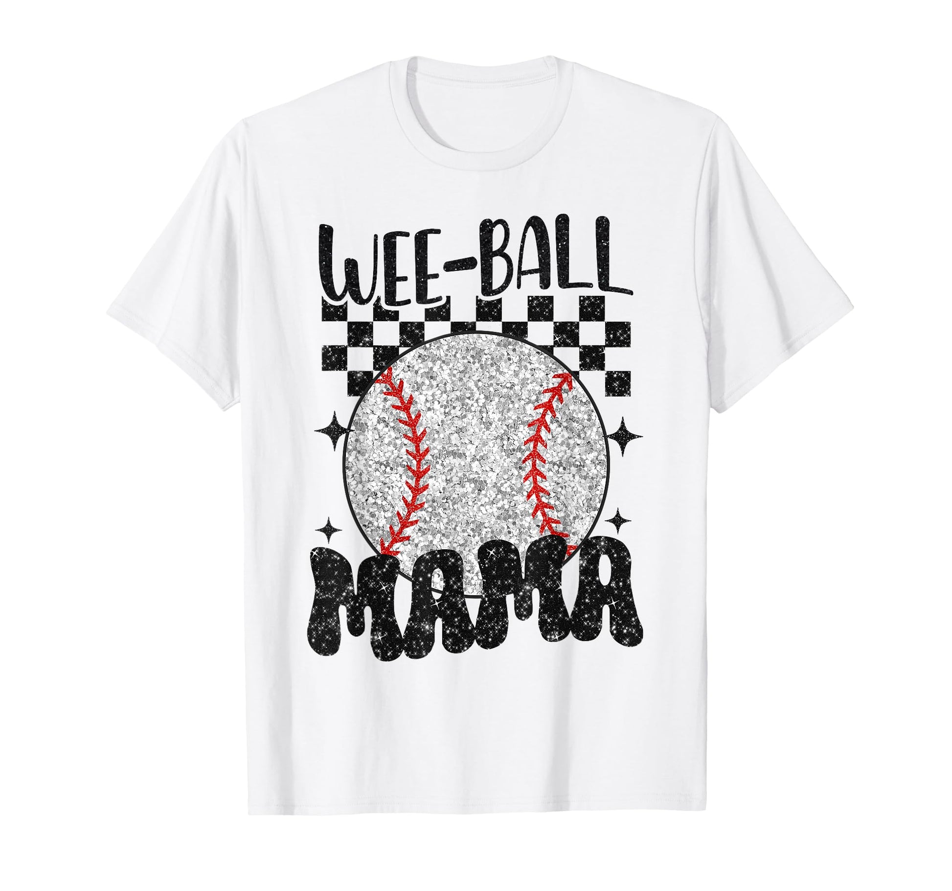 Wee Ball Mama Leopard Baseball T-Shirt - Casual Everyday Wear for Adults - T-Shirt, Sweatshirt, Hoodie