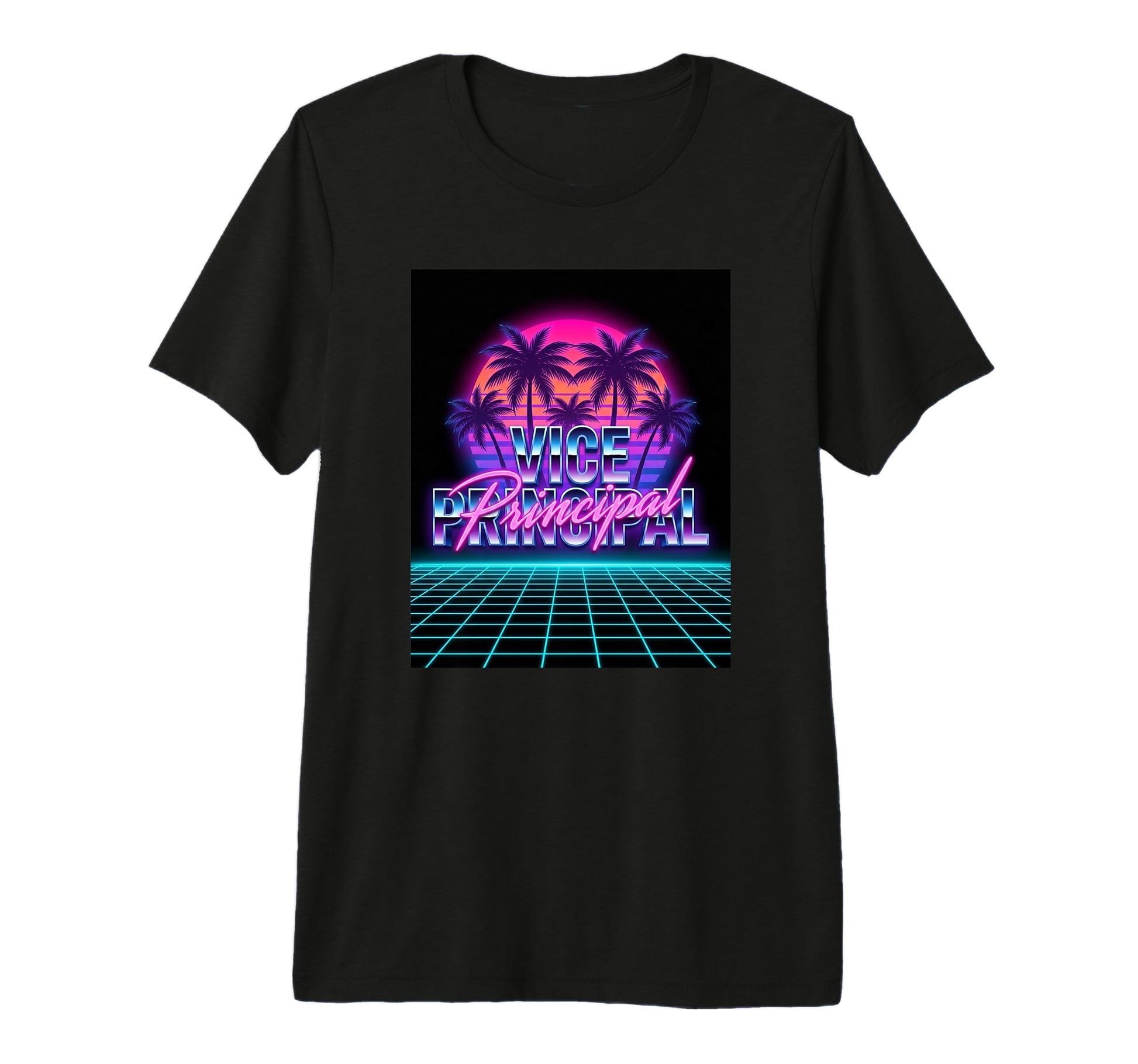 Vice Principal 80S Synthwave Miami T-Shirt - Novelty Apparel Men Women - T-Shirt, Sweatshirt, Hoodie