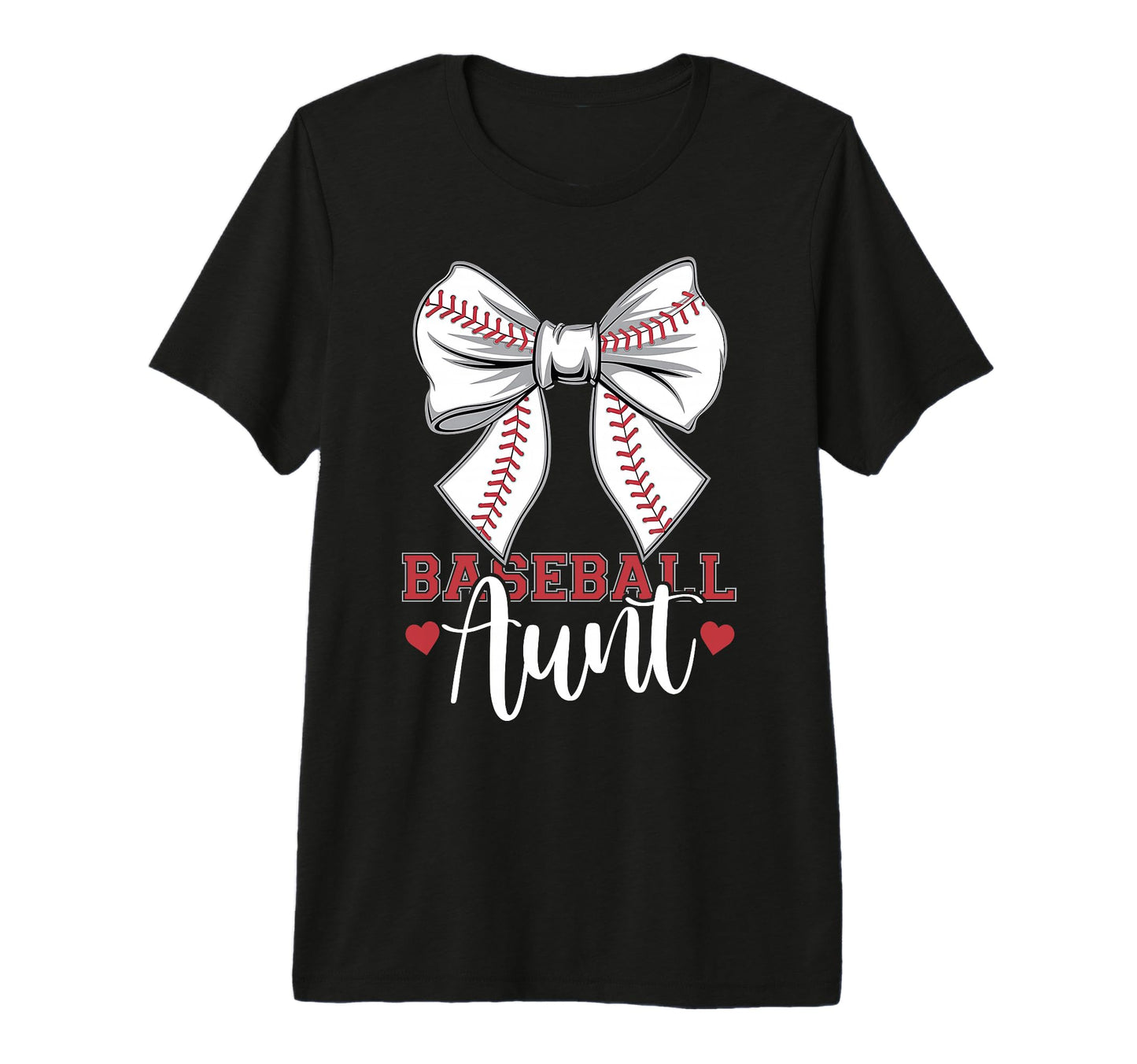 Baseball Aunt Coquette Bow Sport Lover T-Shirt - Aesthetic Graphic Unisex - T-Shirt, Sweatshirt, Hoodie
