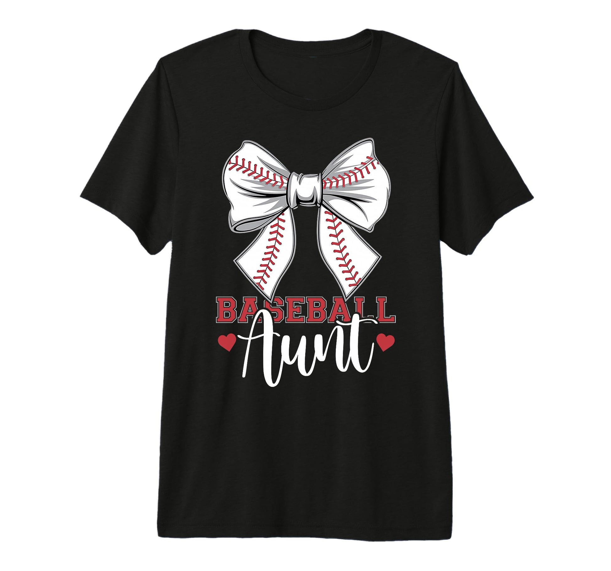 Baseball Aunt Coquette Bow Sport Lover T-Shirt - Aesthetic Graphic Unisex - T-Shirt, Sweatshirt, Hoodie