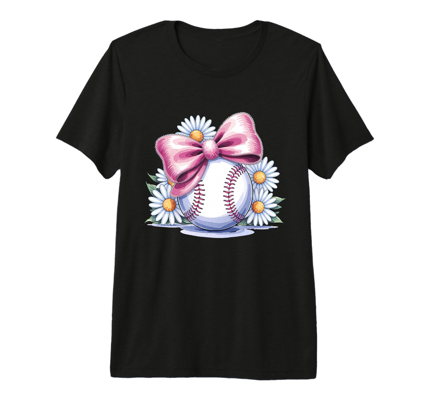 Baseball Coquette Bow Baseball T-Shirt - Aesthetic Graphic Men Women - T-Shirt, Sweatshirt, Hoodie