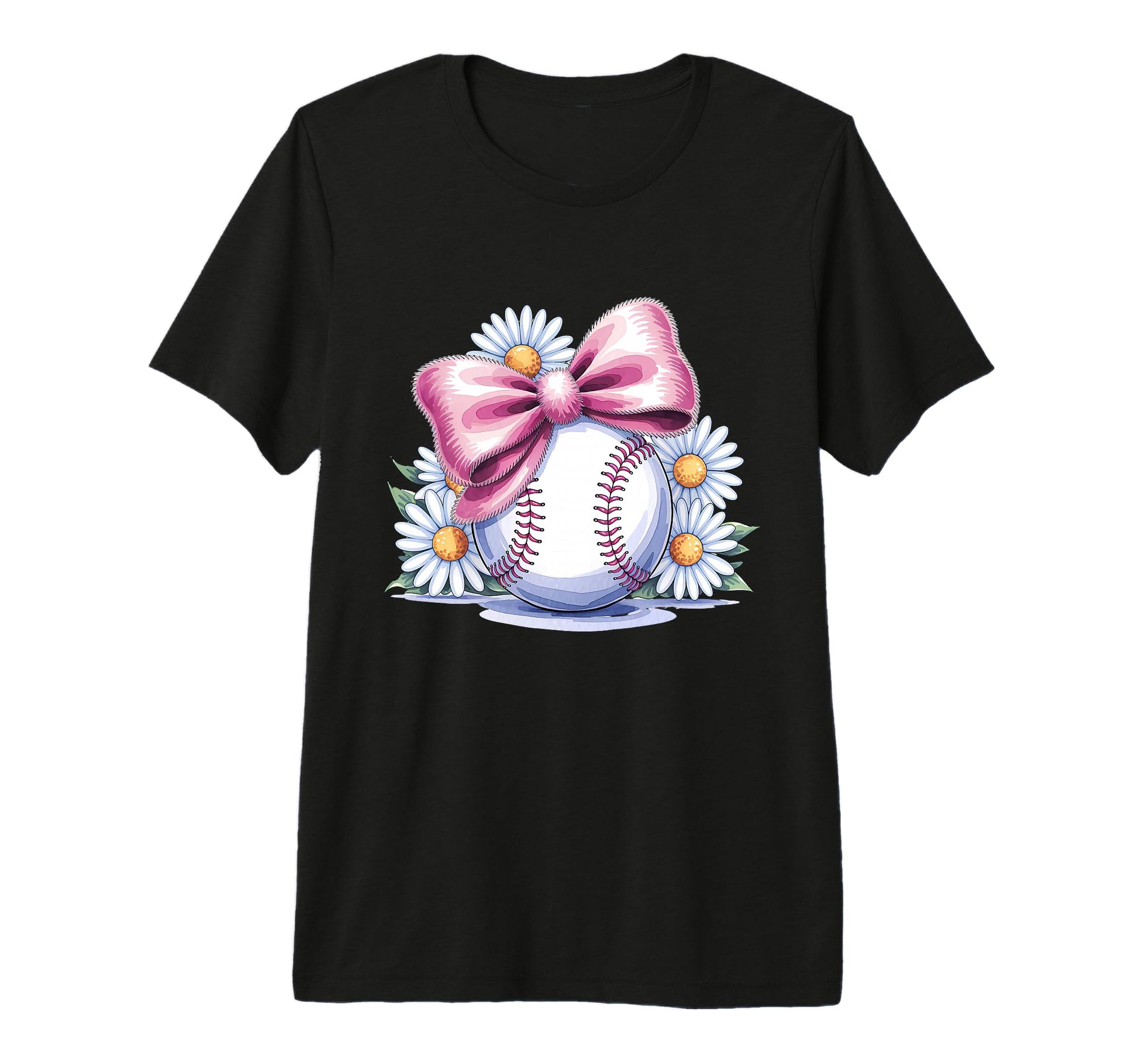 Baseball Coquette Bow Baseball T-Shirt - Aesthetic Graphic Men Women - T-Shirt, Sweatshirt, Hoodie