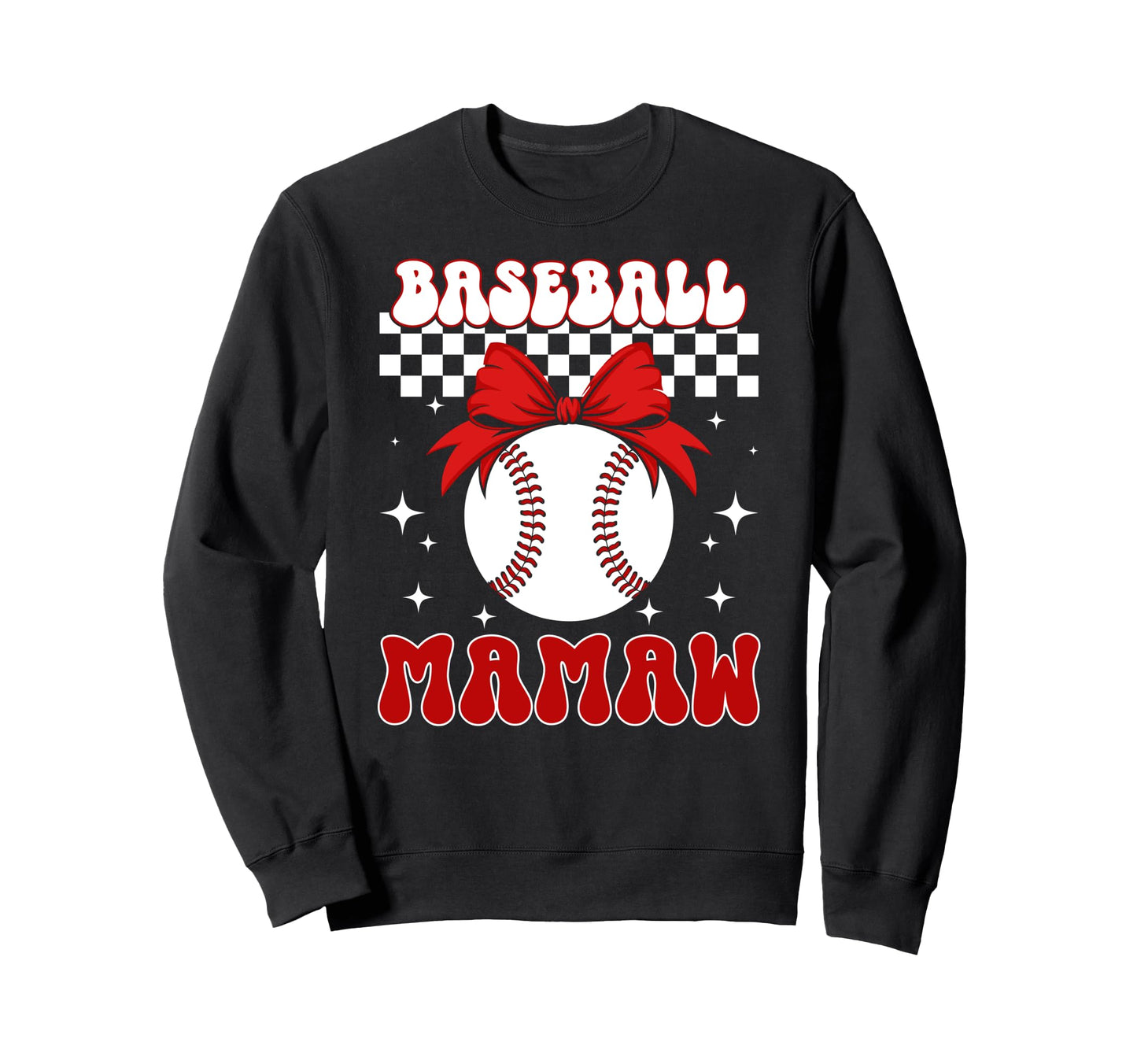 Baseball Mamaw Coquette Mamaw Sweatshirt - Trendy Graphic for Adults - T-Shirt, Sweatshirt, Hoodie