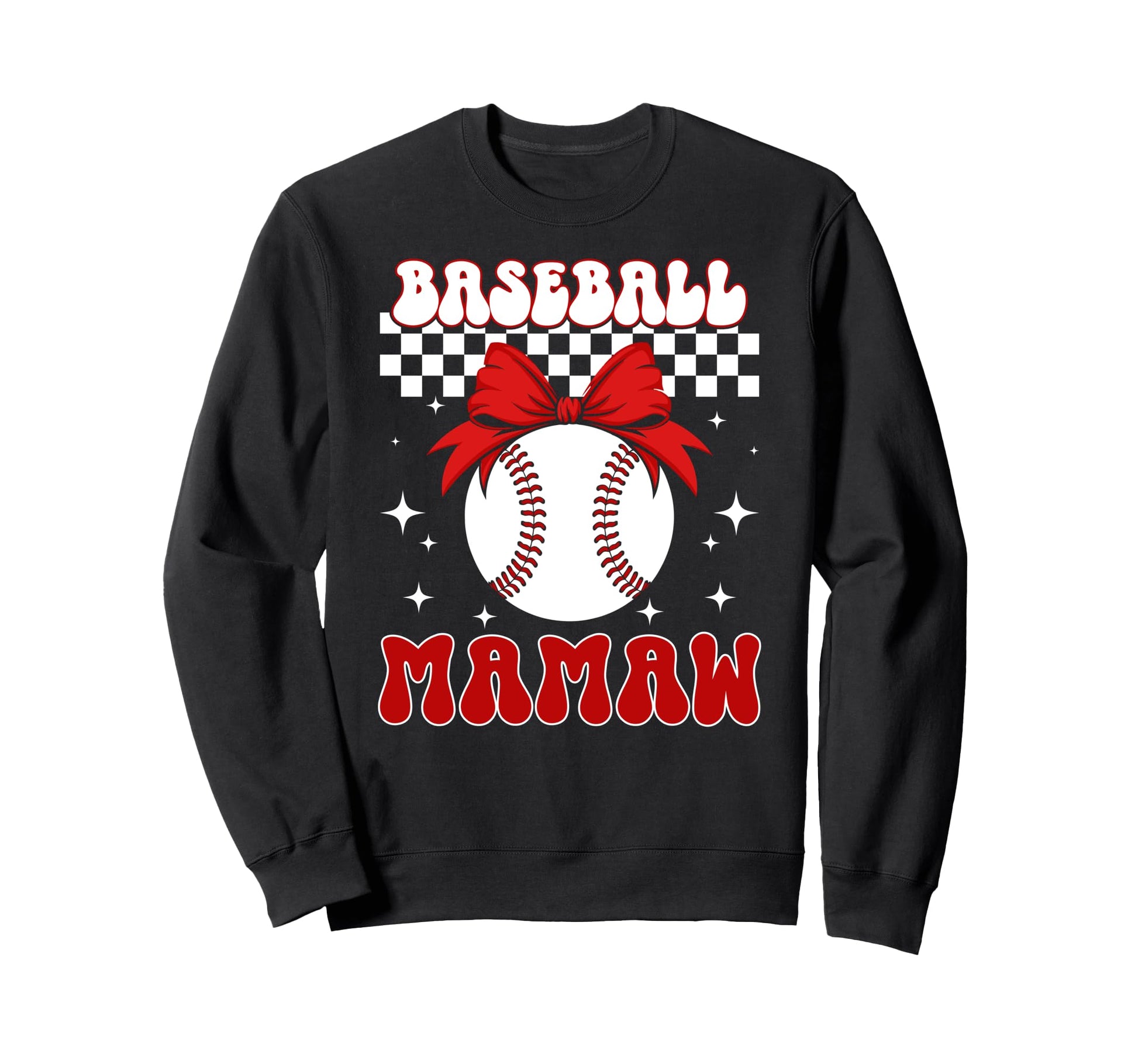 Baseball Mamaw Coquette Mamaw Sweatshirt - Trendy Graphic for Adults - T-Shirt, Sweatshirt, Hoodie