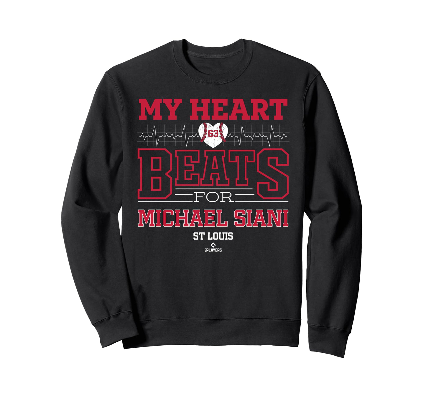 My Heart Beats Michael Siani St Sweatshirt - Unique Graphic for Adults - T-Shirt, Sweatshirt, Hoodie