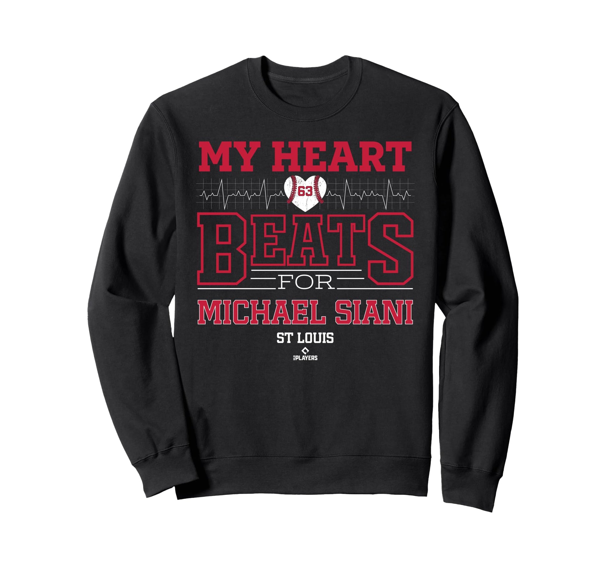 My Heart Beats Michael Siani St Sweatshirt - Unique Graphic for Adults - T-Shirt, Sweatshirt, Hoodie