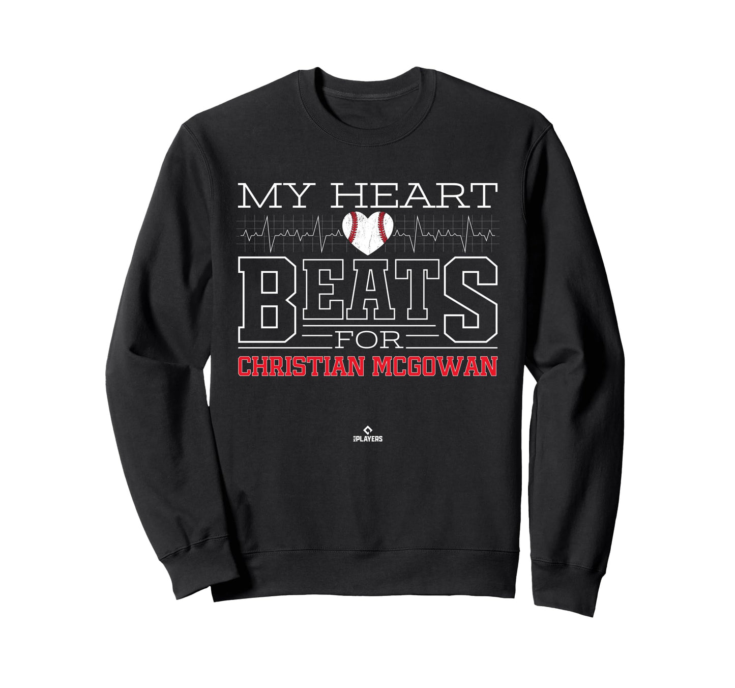 My Heart Beats Christian Mcgowan Sweatshirt - Trendy Graphic for Adults - T-Shirt, Sweatshirt, Hoodie