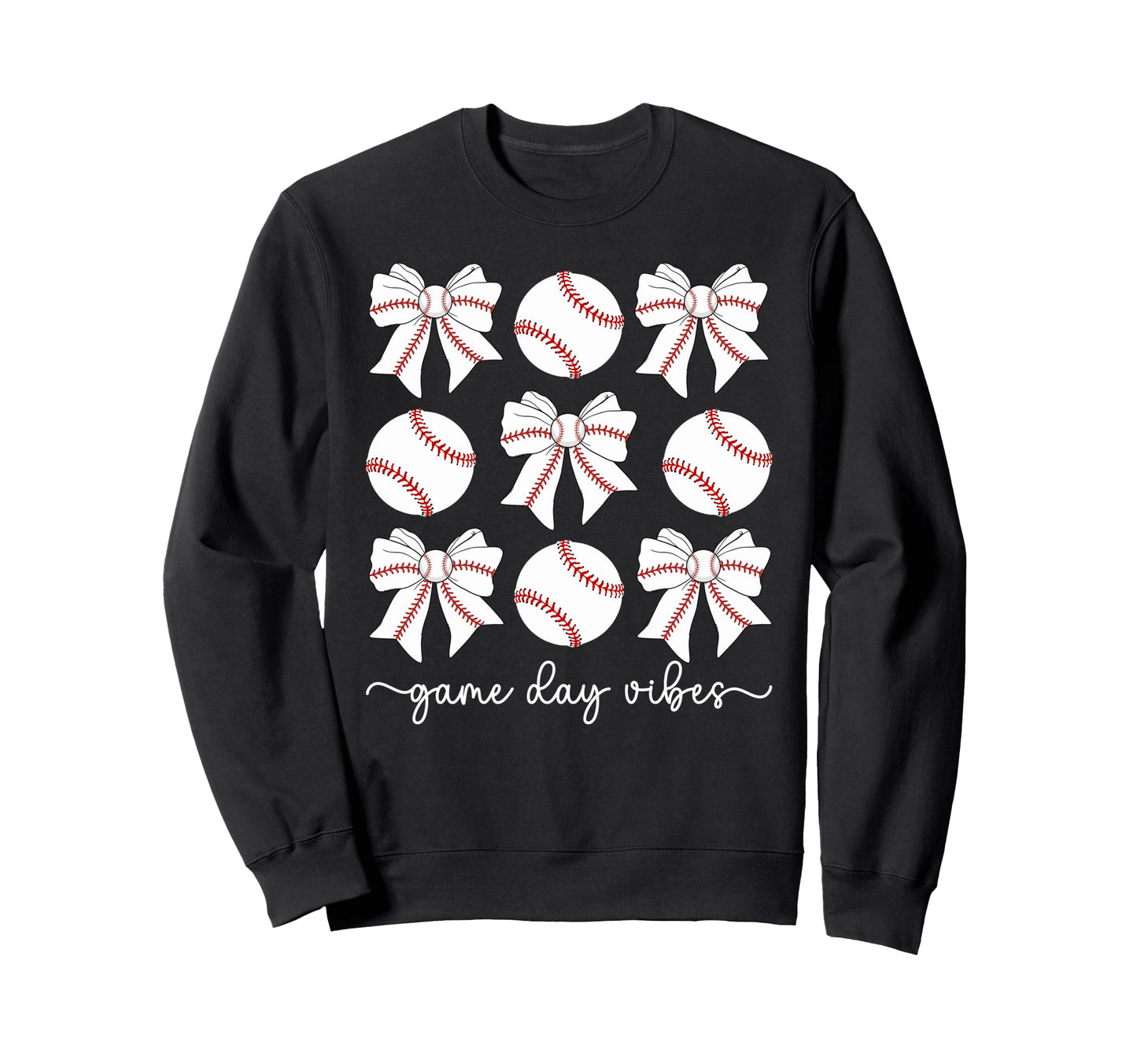 Game Day Vibes Baseball Game Day Sweatshirt - Novelty Apparel Unisex - T-Shirt, Sweatshirt, Hoodie