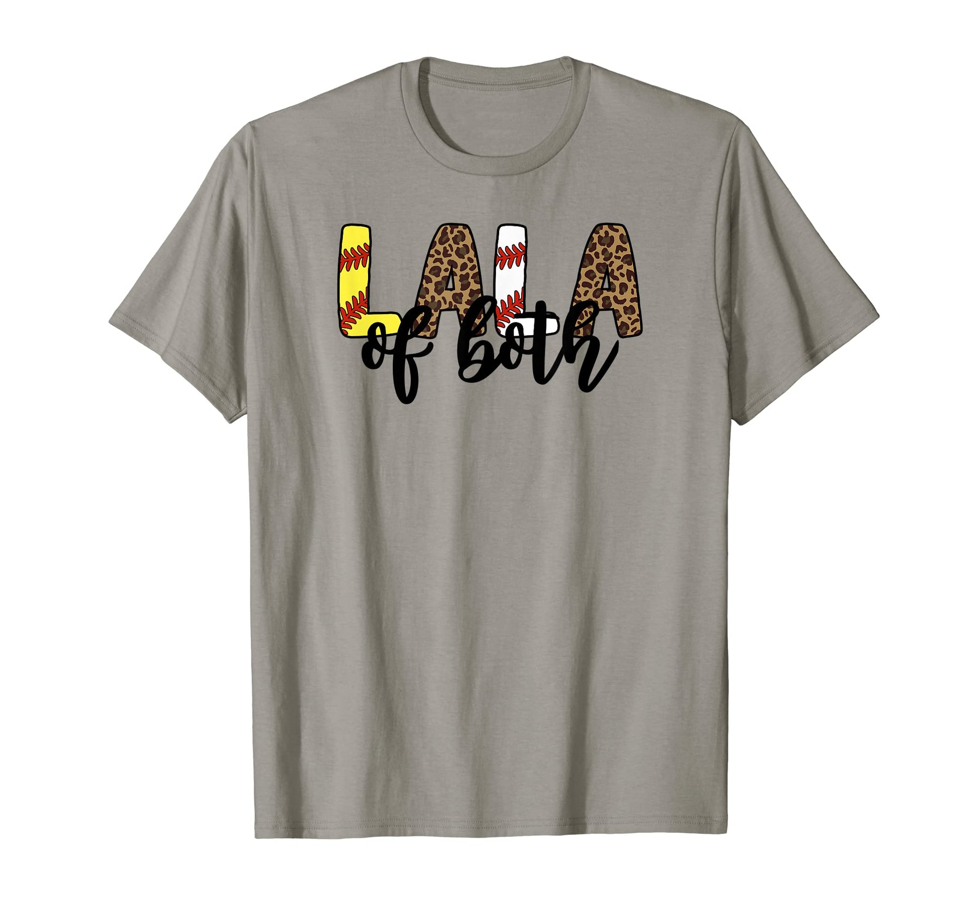 Leopard Lala Both Baseball T-Shirt - Fun Novelty Design for Adults - T-Shirt, Sweatshirt, Hoodie