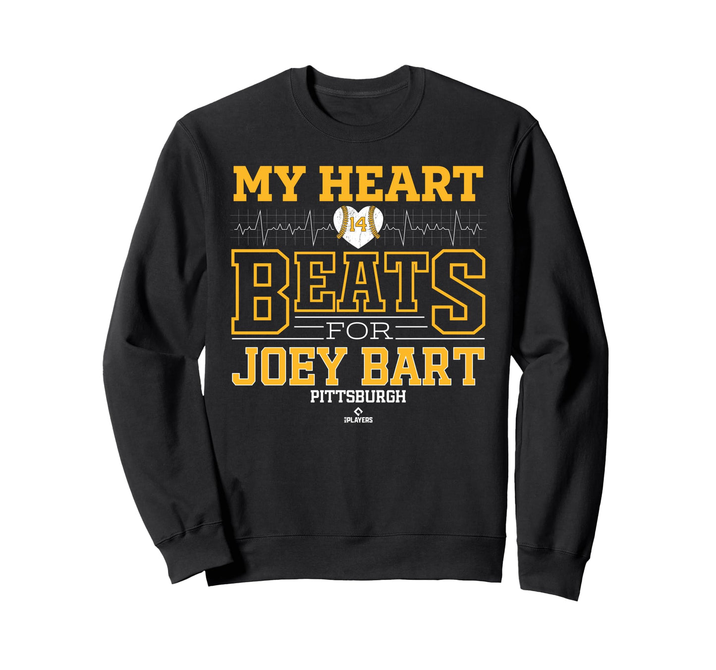 My Heart Beats Joey Bart Pittsburgh Sweatshirt - Novelty Apparel Unisex - T-Shirt, Sweatshirt, Hoodie