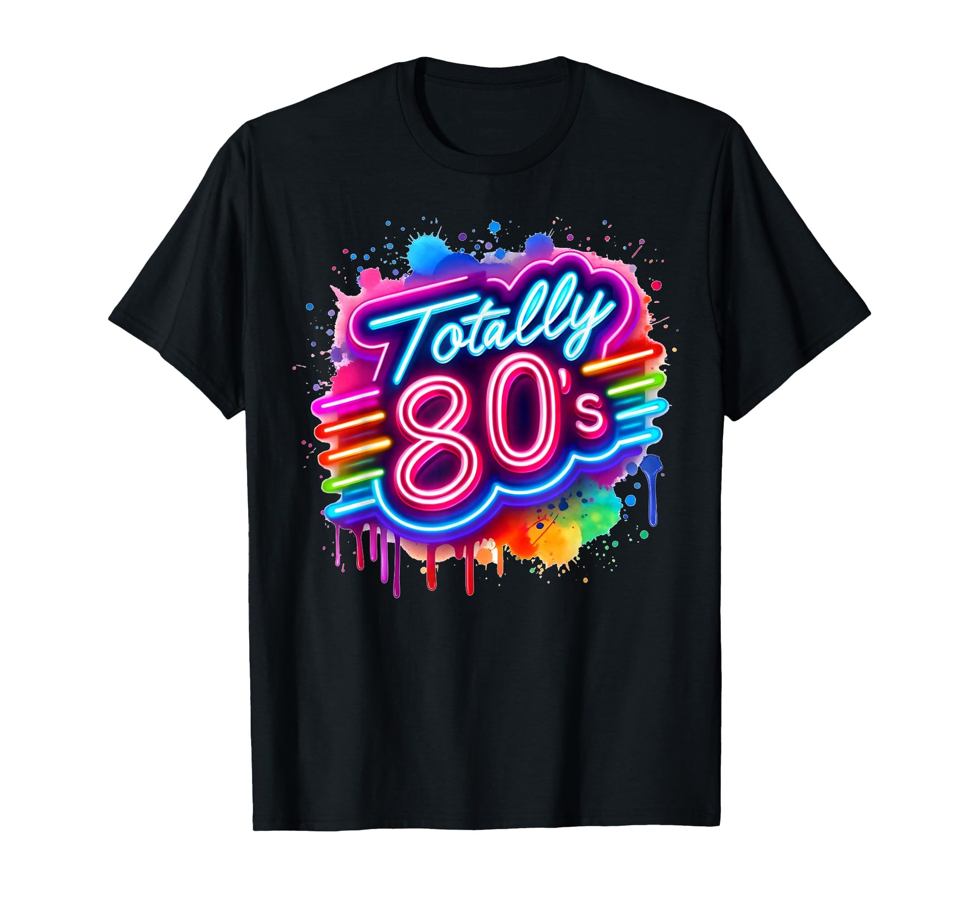 1980S Colorful Totally 80S Funny 80 Rave T-Shirt - Minimalist Print Unisex - T-Shirt, Sweatshirt, Hoodie