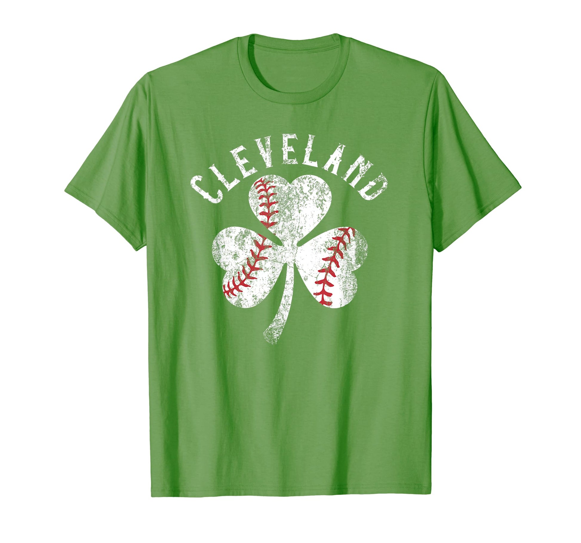 Cleveland Baseball Shamrock Irish T-Shirt - Fun Novelty Design Men Women - T-Shirt, Sweatshirt, Hoodie