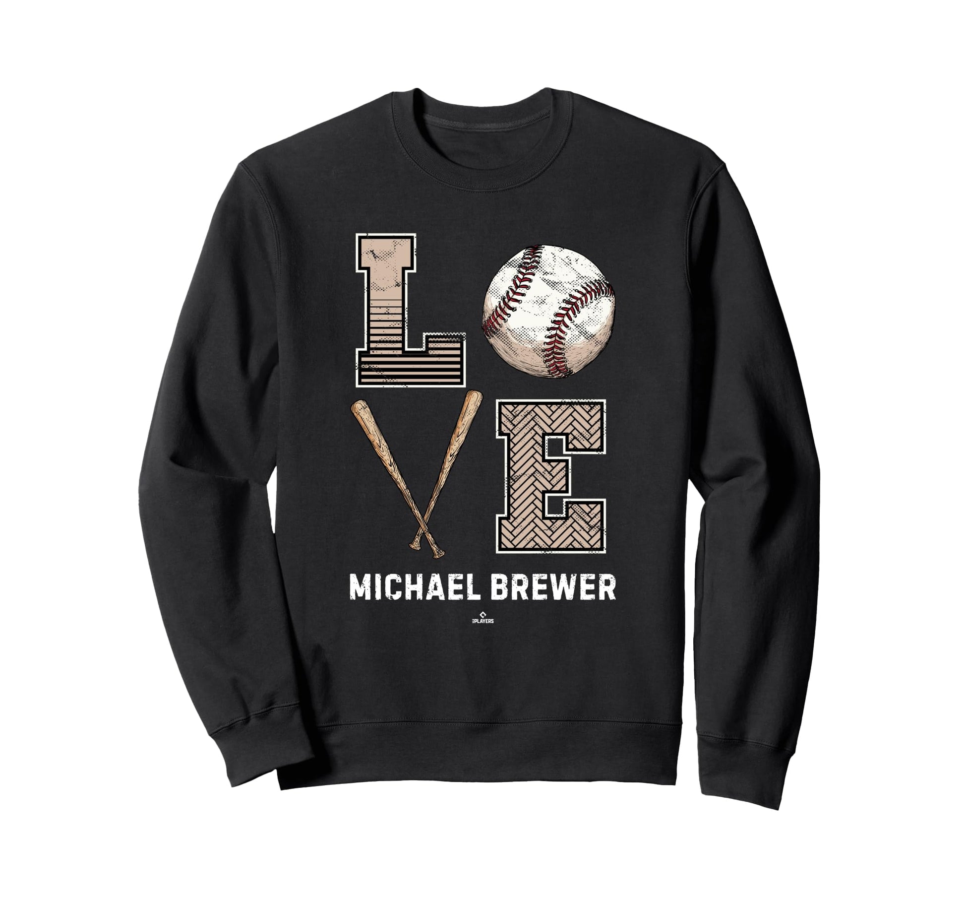 Baseball Love Michael Brewer Sweatshirt - Fun Novelty Design for Adults - T-Shirt, Sweatshirt, Hoodie