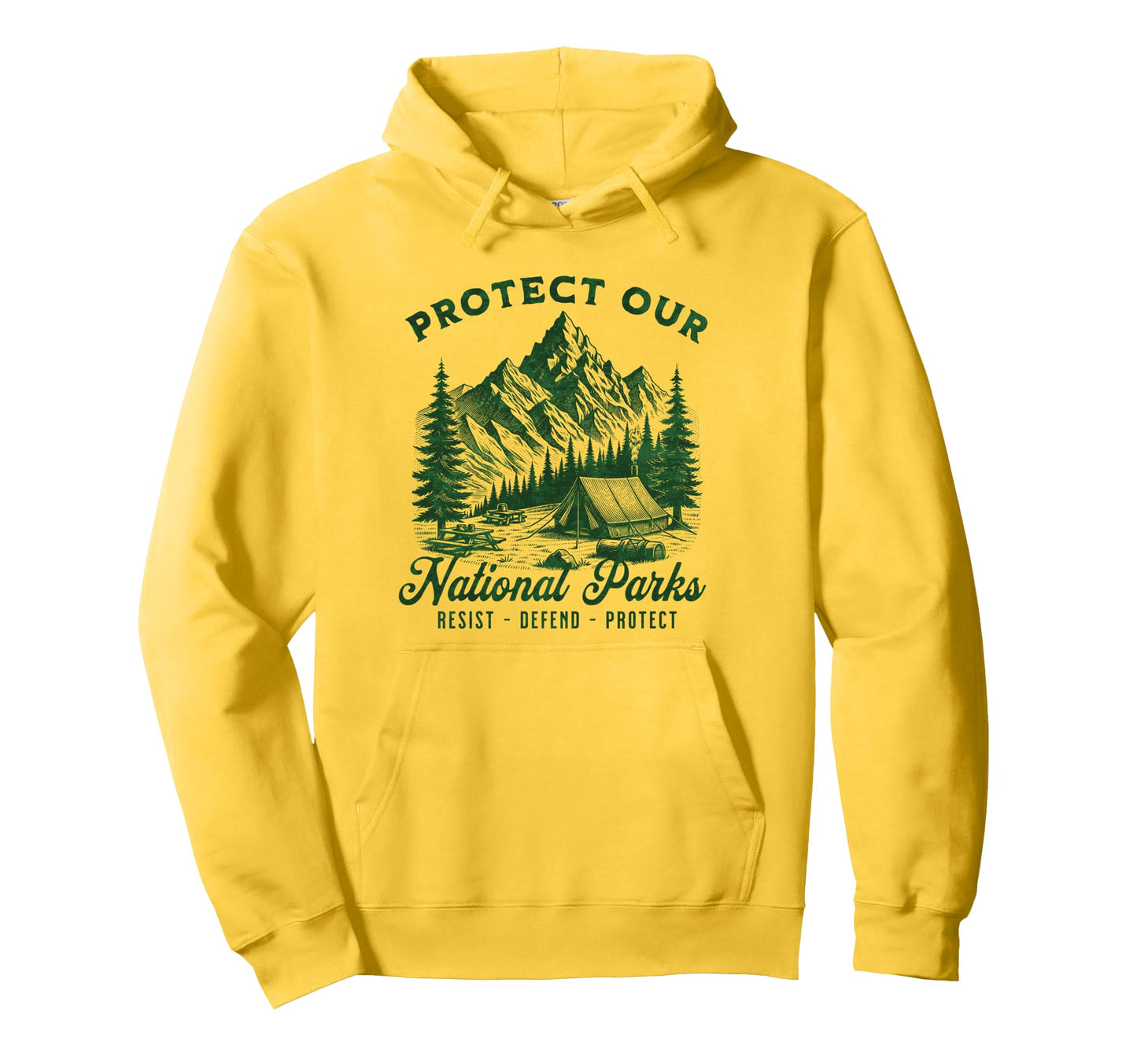 Protect National Parks Defend Hiking Hoodie - Casual Everyday Wear Unisex - T-Shirt, Sweatshirt, Hoodie