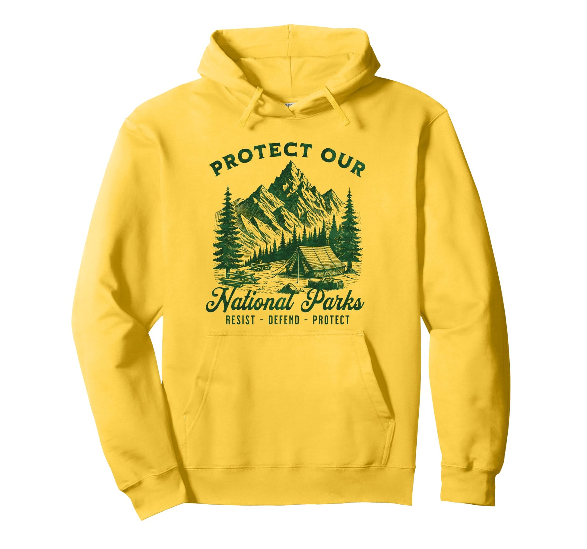Protect National Parks Defend Hiking Hoodie - Casual Everyday Wear Unisex - T-Shirt, Sweatshirt, Hoodie
