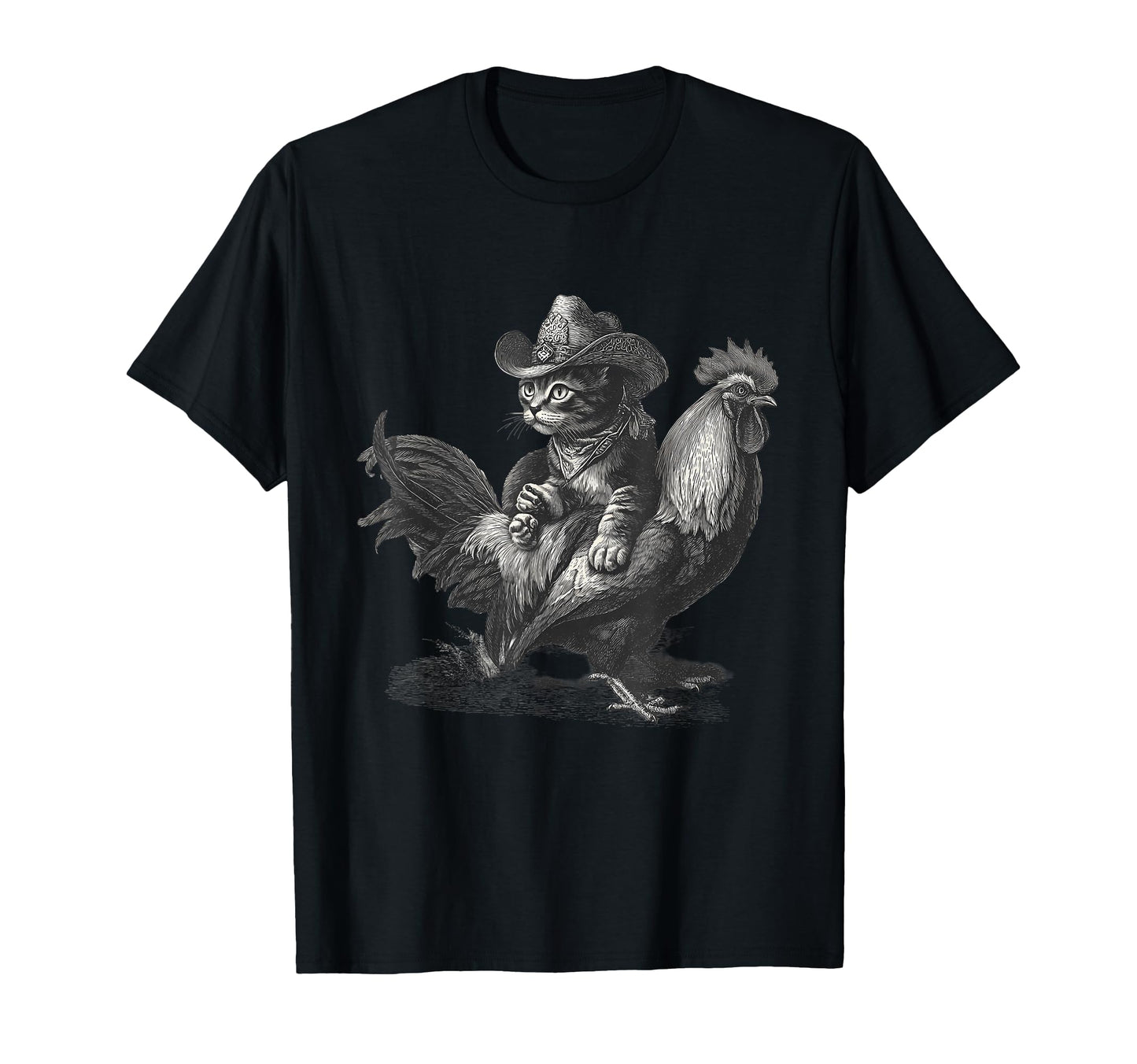 Cat Cowboy Western Country Cowgirl T-Shirt - Novelty Apparel Men Women - T-Shirt, Sweatshirt, Hoodie
