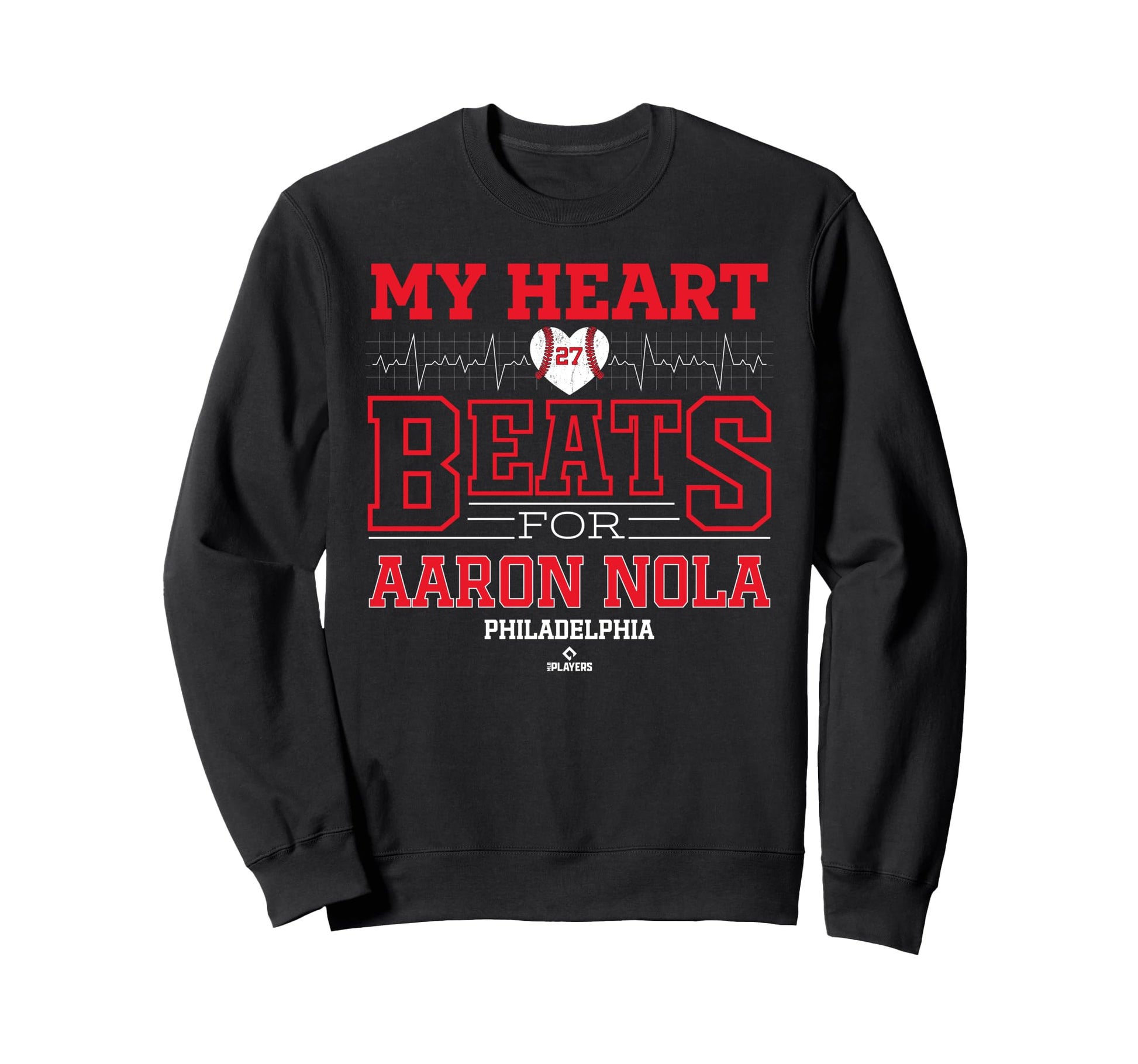My Heart Beats Aaron Nola Sweatshirt - Graphic Print for Adults - T-Shirt, Sweatshirt, Hoodie