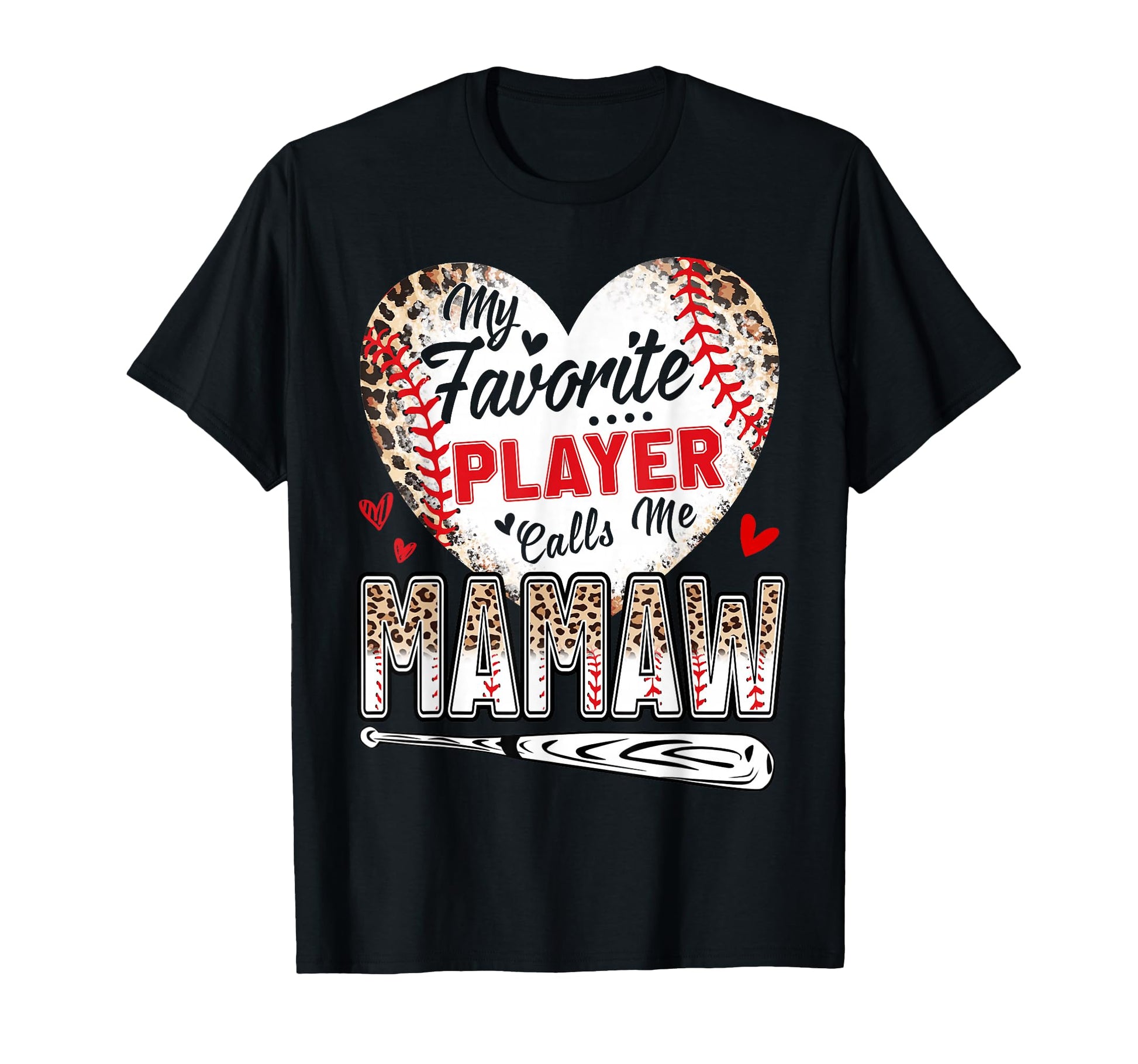 My Favorite Player Calls Me Mamaw T-Shirt - Custom Art Print Unisex - T-Shirt, Sweatshirt, Hoodie