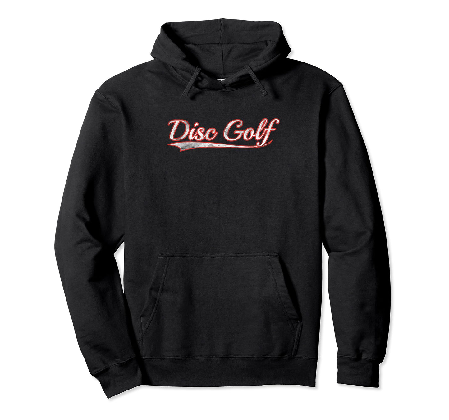 Disc Golf Varsity Distressed Throwback Hoodie - Streetwear Style for Adults - T-Shirt, Sweatshirt, Hoodie