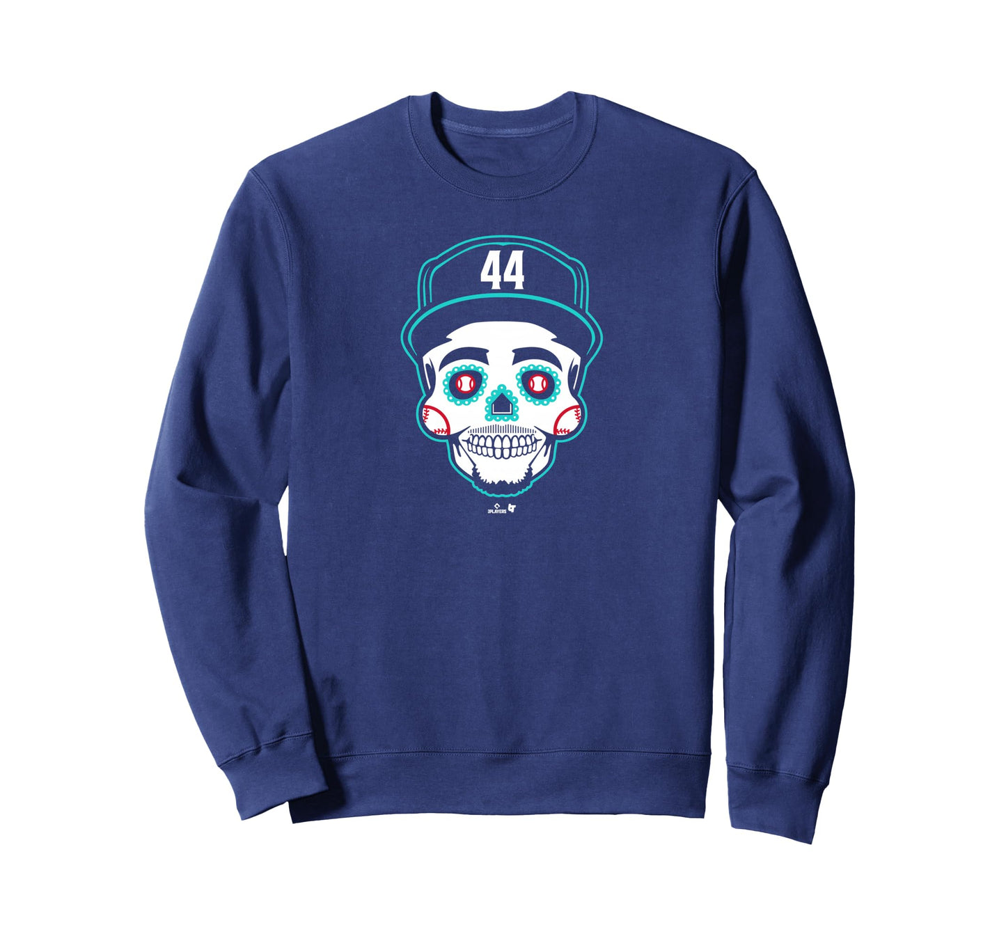 Julio Rodriguez Sugar Skull Sweatshirt - Novelty Apparel for Adults - T-Shirt, Sweatshirt, Hoodie