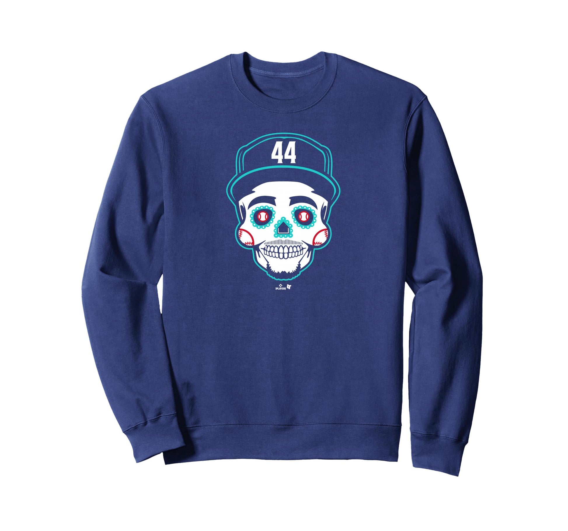 Julio Rodriguez Sugar Skull Sweatshirt - Novelty Apparel for Adults - T-Shirt, Sweatshirt, Hoodie