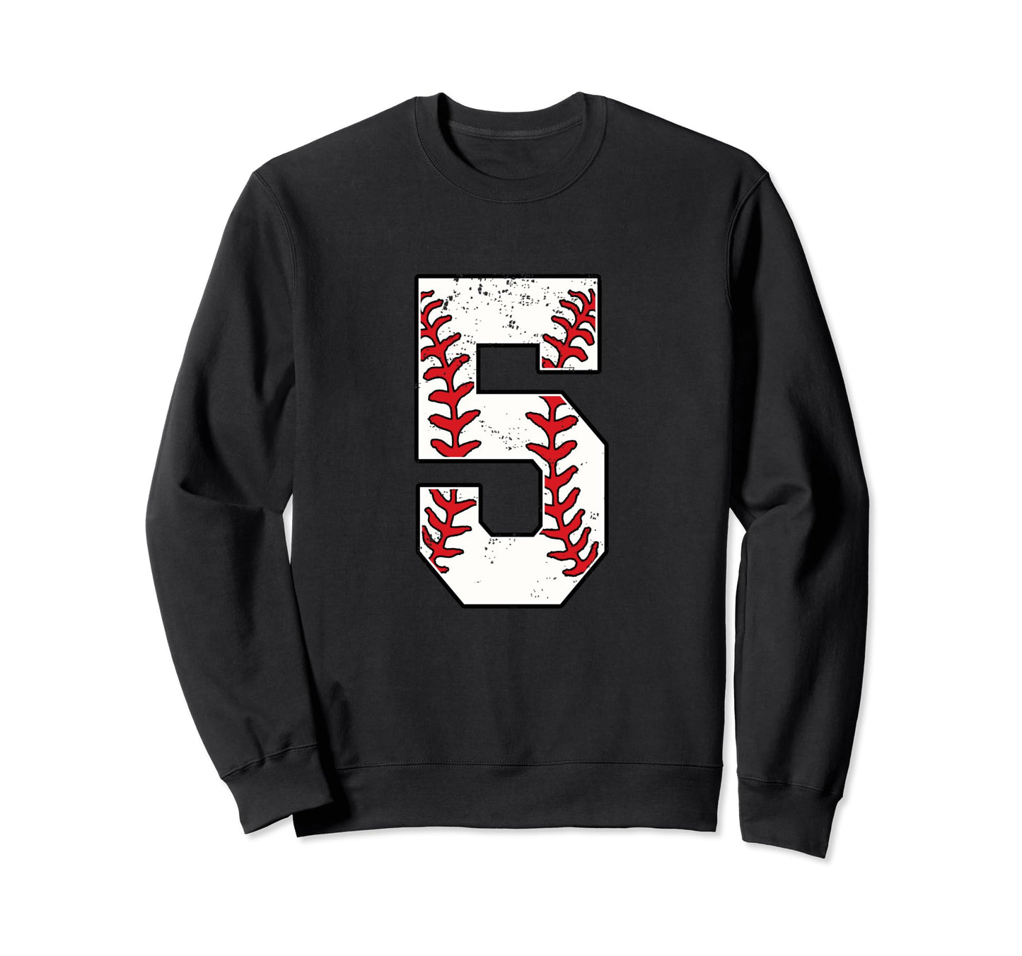 Baseball Jersey Number 5 Birthday Sweatshirt - Streetwear Style Men Women - T-Shirt, Sweatshirt, Hoodie