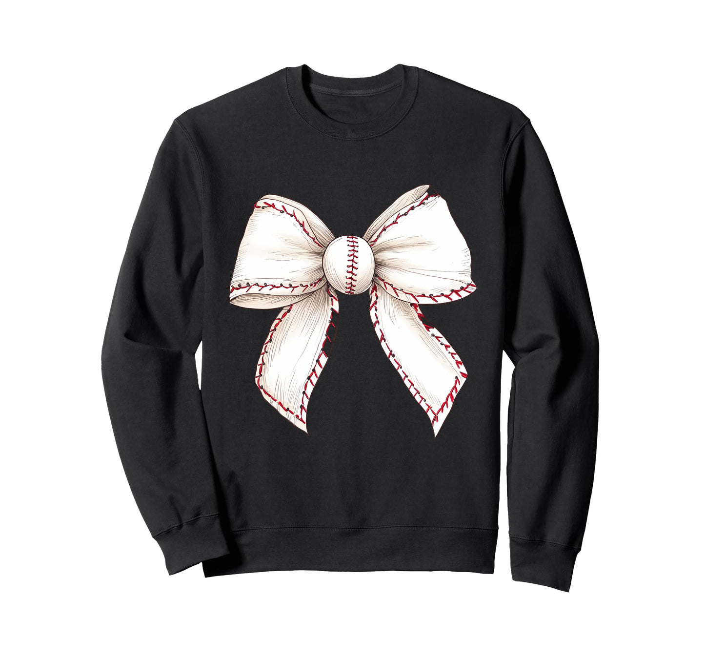 Baseball Coquette Bow Baseball Game Sweatshirt - Unique Graphic Men Women - T-Shirt, Sweatshirt, Hoodie