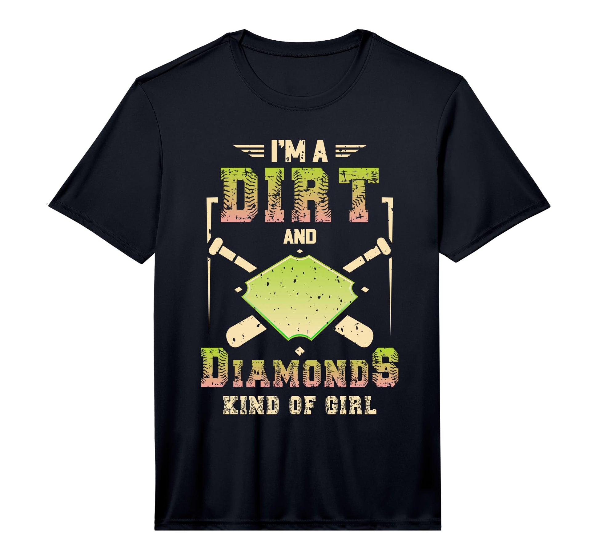Im Dirt And Diamond Kind Softball T-Shirt - Fun Novelty Design for Adults - T-Shirt, Sweatshirt, Hoodie