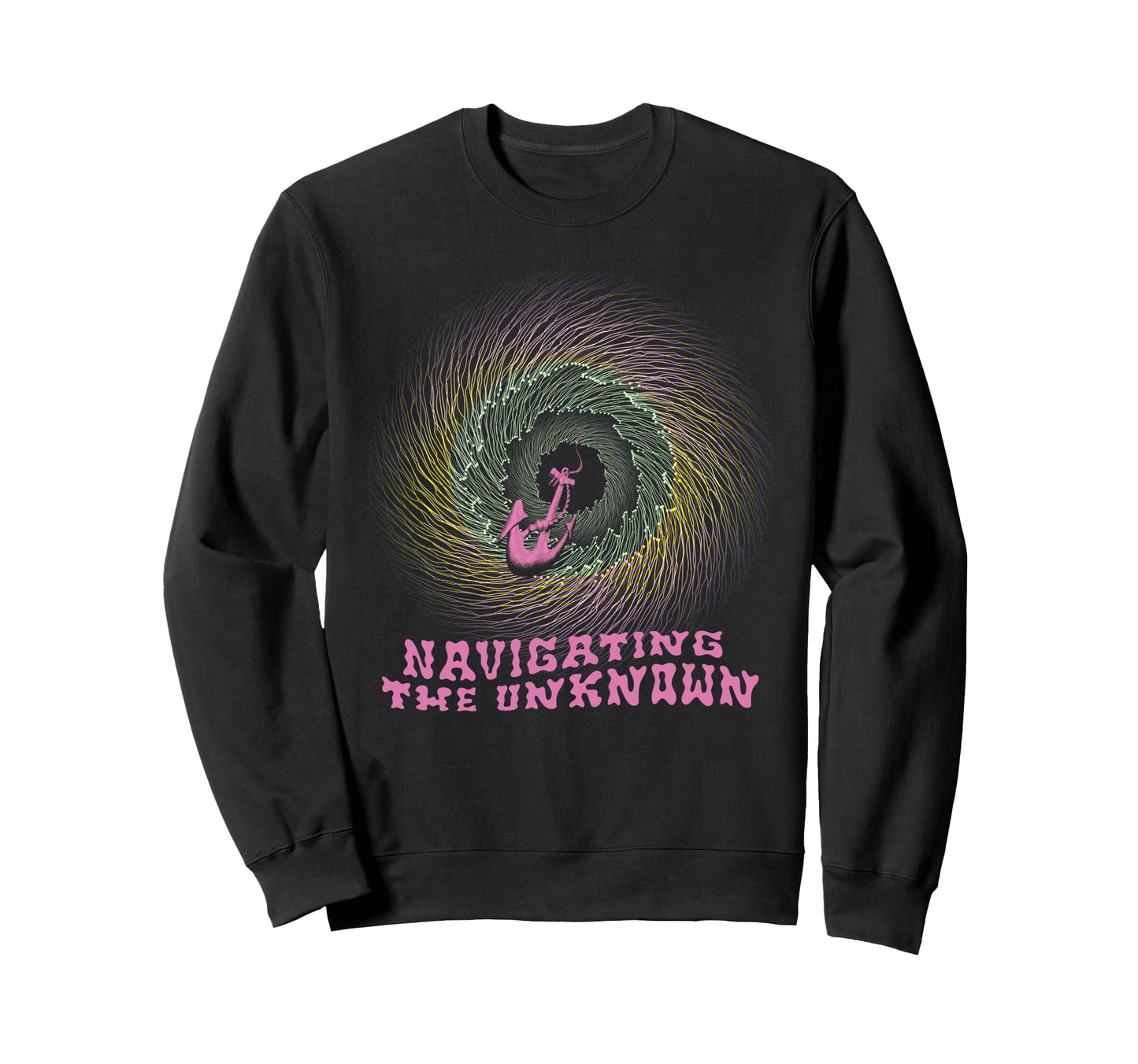 Sea Boat Anchor Y2K Aesthetic Sweatshirt - Minimalist Print for Adults - T-Shirt, Sweatshirt, Hoodie