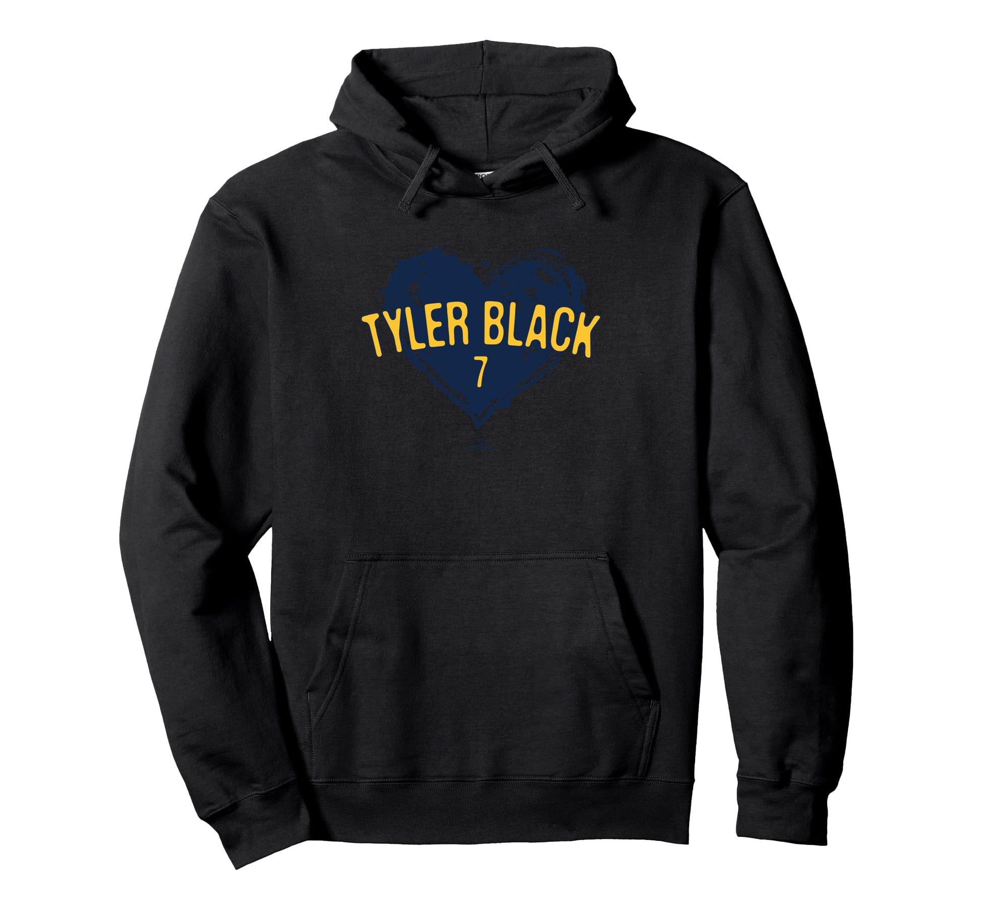 Distressed Heart Tyler Black Hoodie - Casual Everyday Wear for Adults - T-Shirt, Sweatshirt, Hoodie