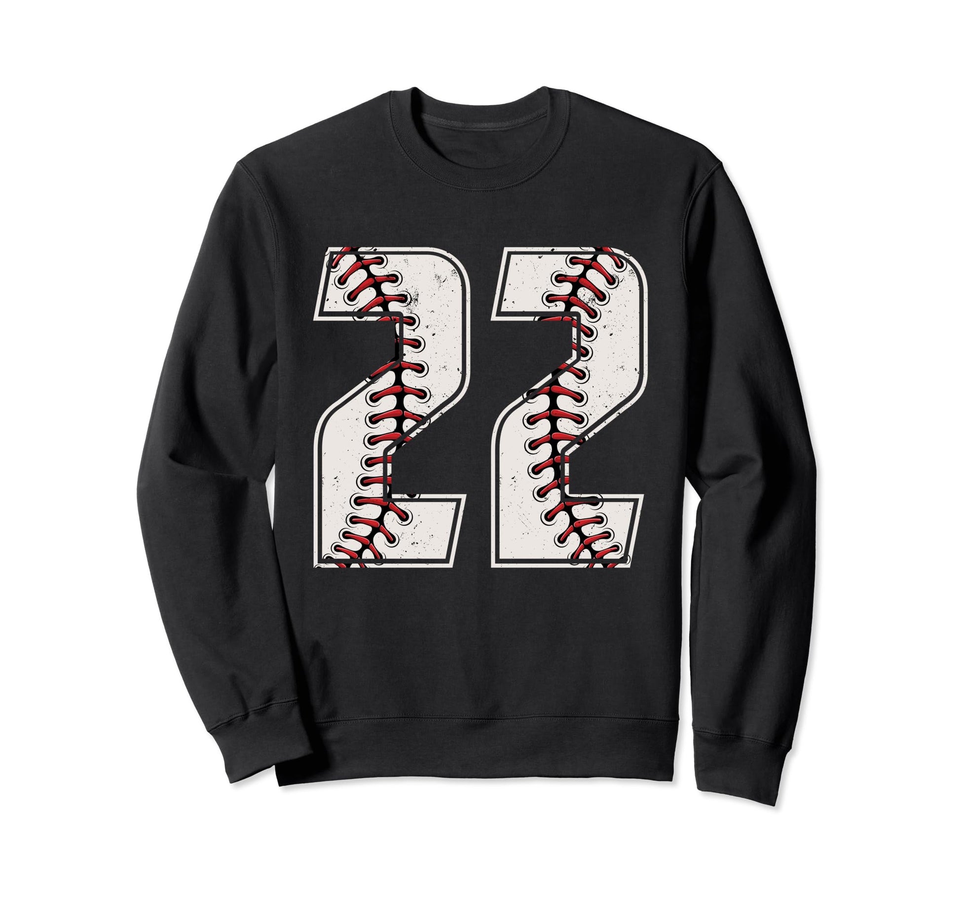 Baseball Player Number 22 Twenty Two Sweatshirt - Graphic Print Men Women - T-Shirt, Sweatshirt, Hoodie