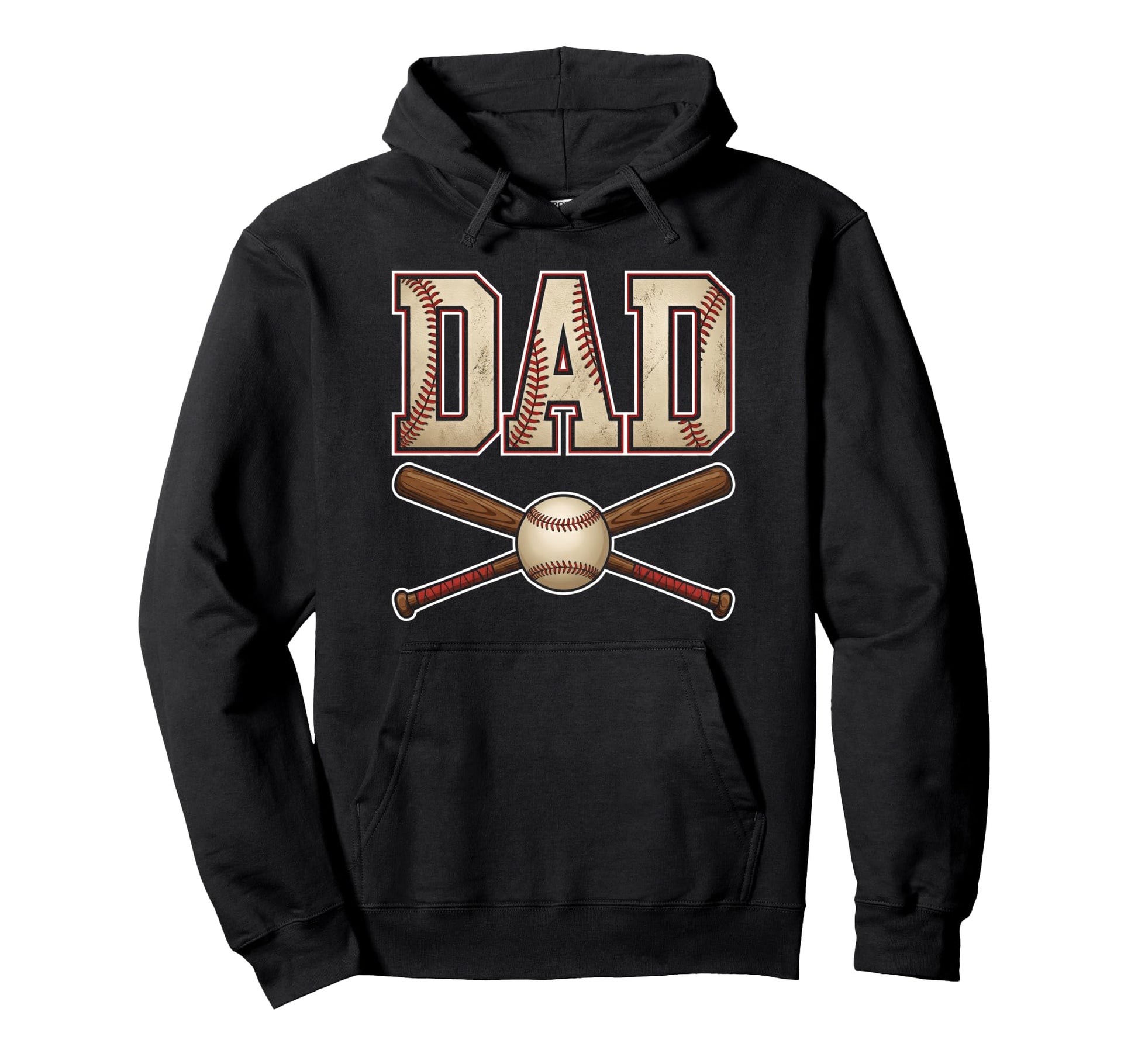 Baseball Dad Funny Fathers Day Hoodie - Aesthetic Graphic for Adults - T-Shirt, Sweatshirt, Hoodie