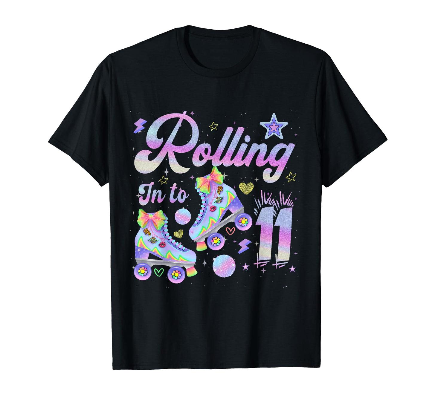 Rolling To 11 Years Old Roller Skate T-Shirt - Minimalist Print Men Women - T-Shirt, Sweatshirt, Hoodie