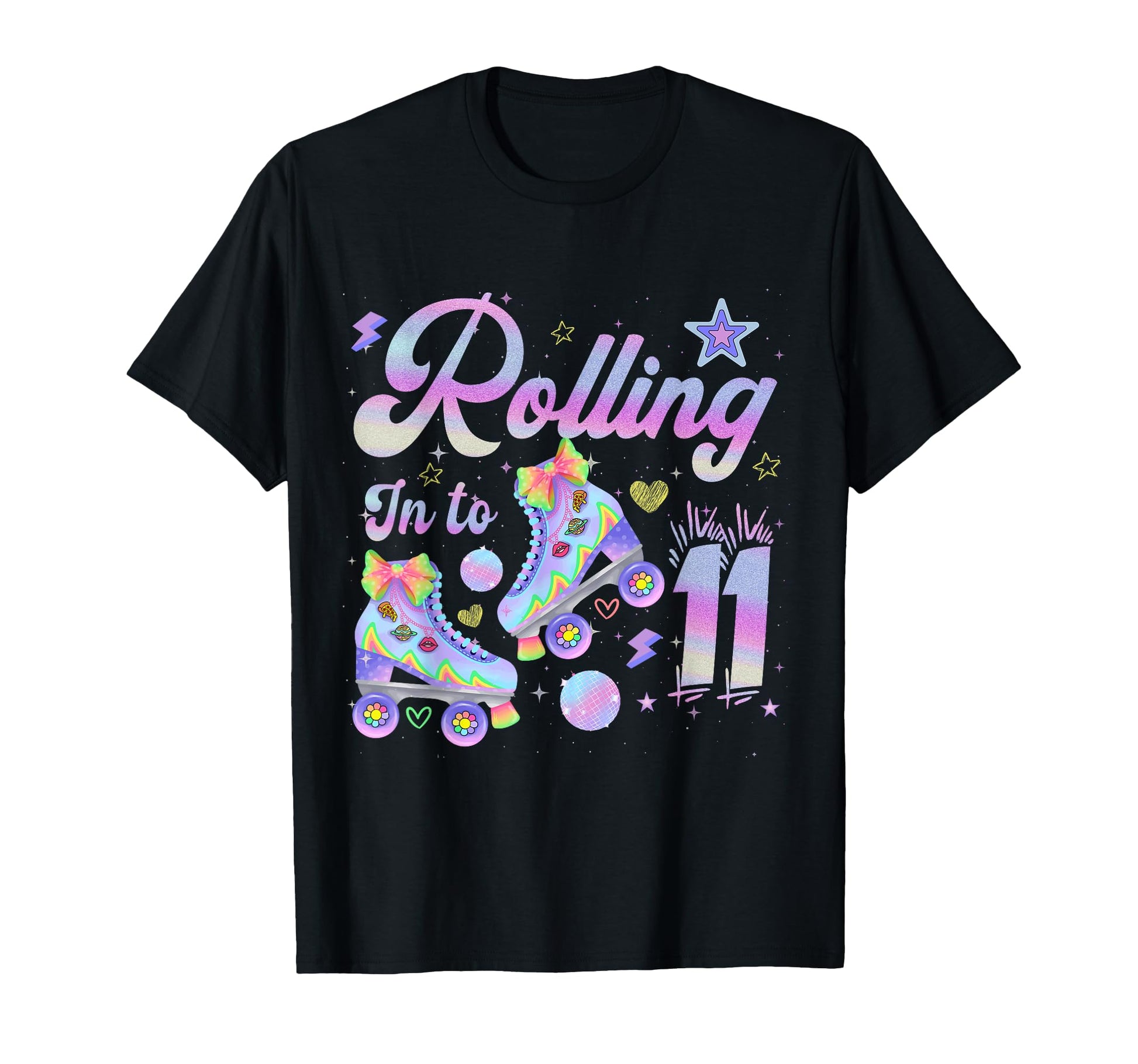 Rolling To 11 Years Old Roller Skate T-Shirt - Minimalist Print Men Women - T-Shirt, Sweatshirt, Hoodie