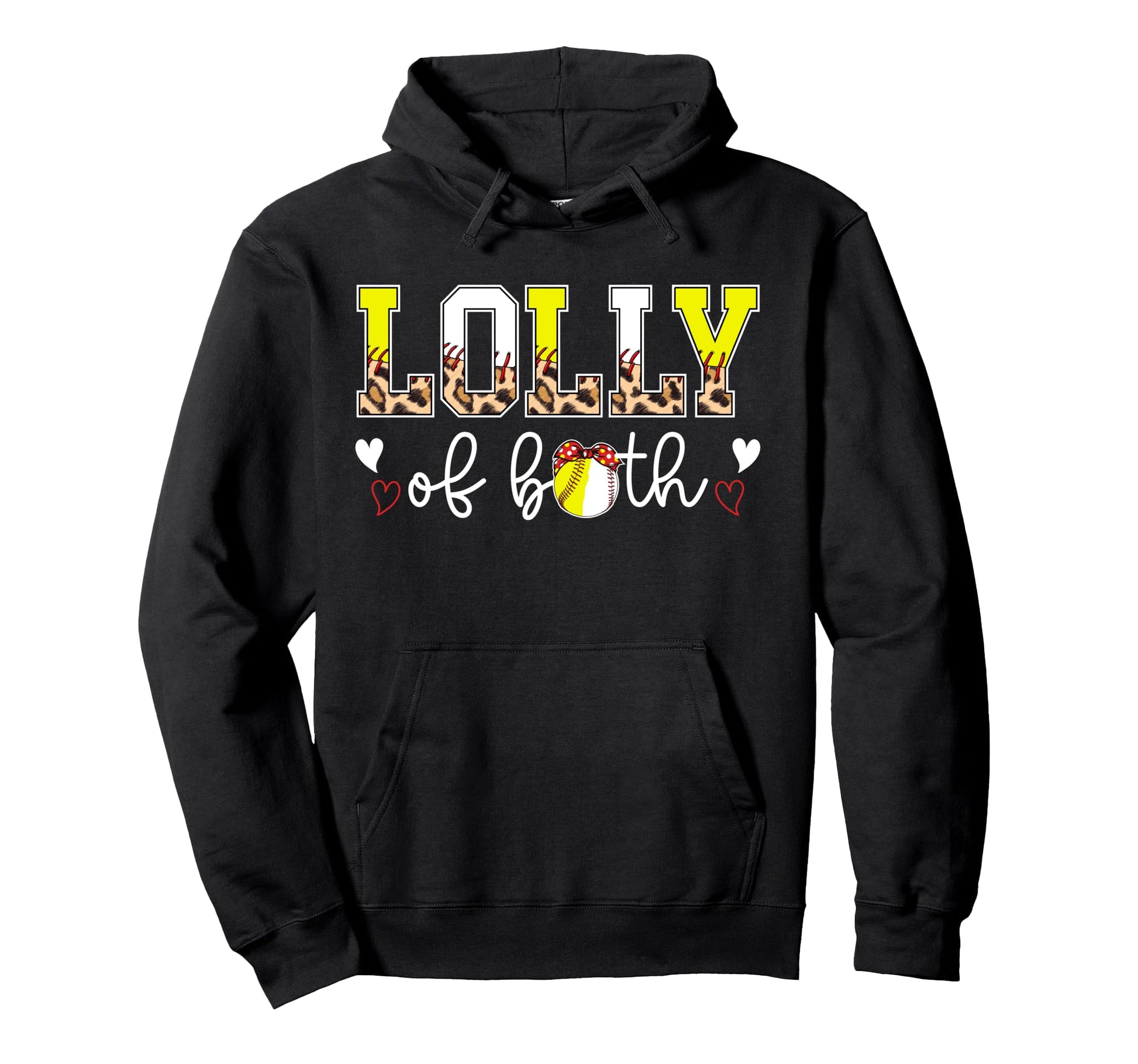 Lolly Both Leopard Softball Baseball Hoodie - Aesthetic Graphic Unisex - T-Shirt, Sweatshirt, Hoodie