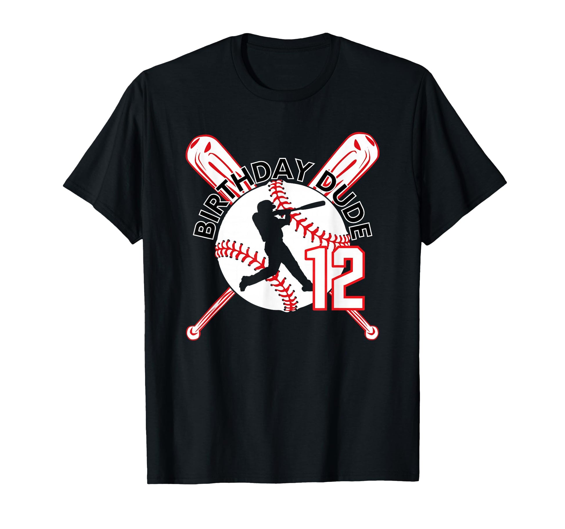 Birthday Type Baseball Number 12 T-Shirt - Casual Everyday Wear Men Women - T-Shirt, Sweatshirt, Hoodie