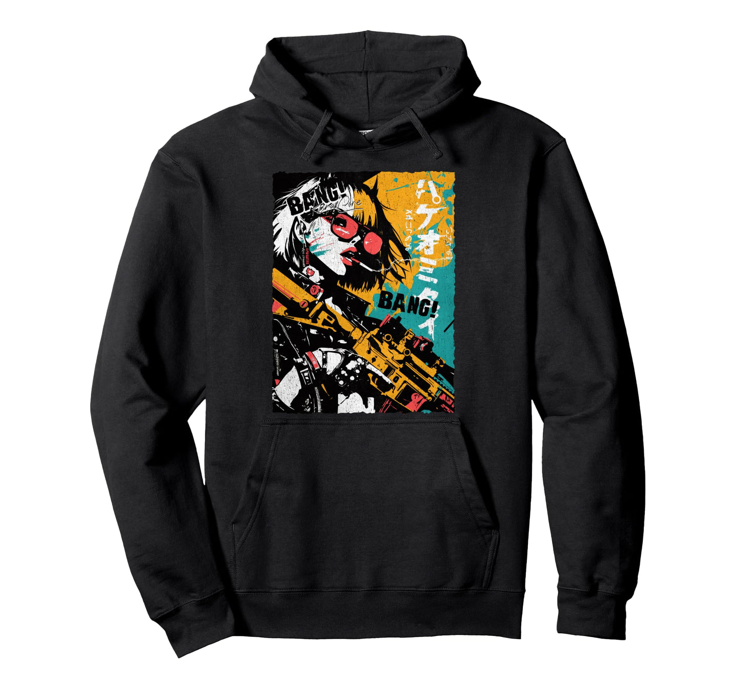 Japan Streetwear Cyberpunk Y2K Hip Hoodie - Custom Art Print for Adults - T-Shirt, Sweatshirt, Hoodie